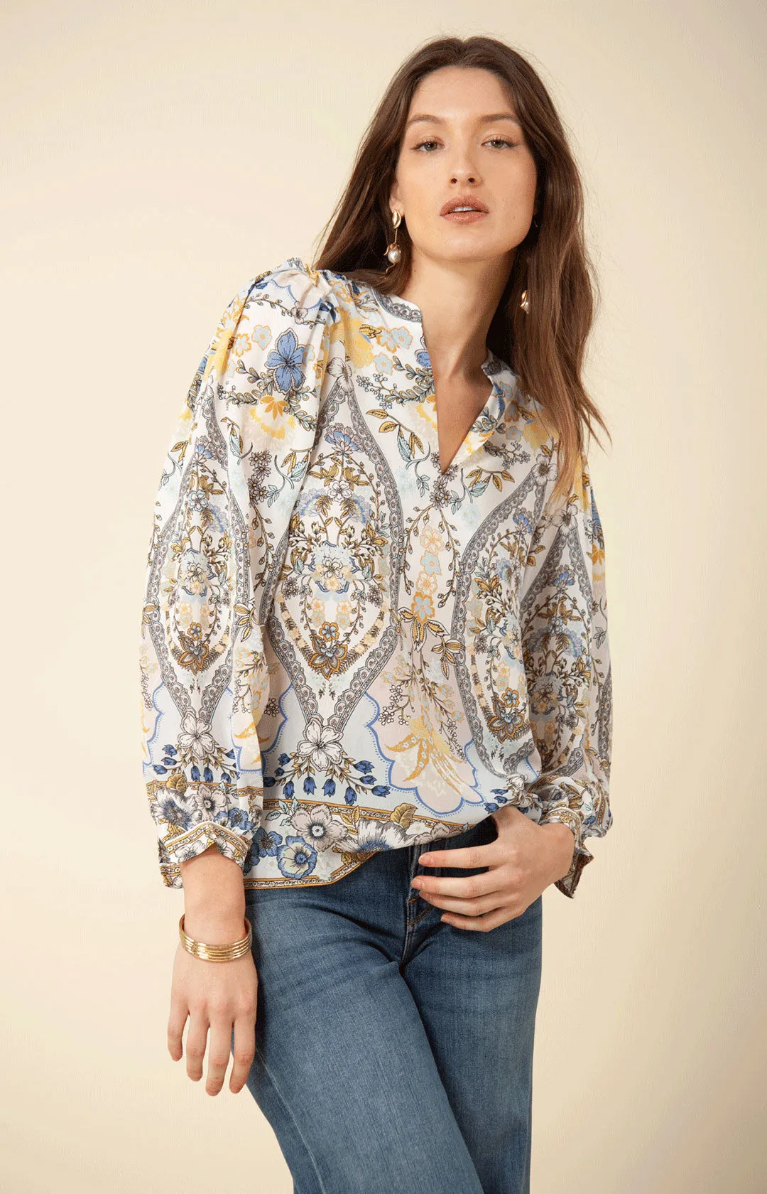 Madison Silk Top sold by Hale Bob