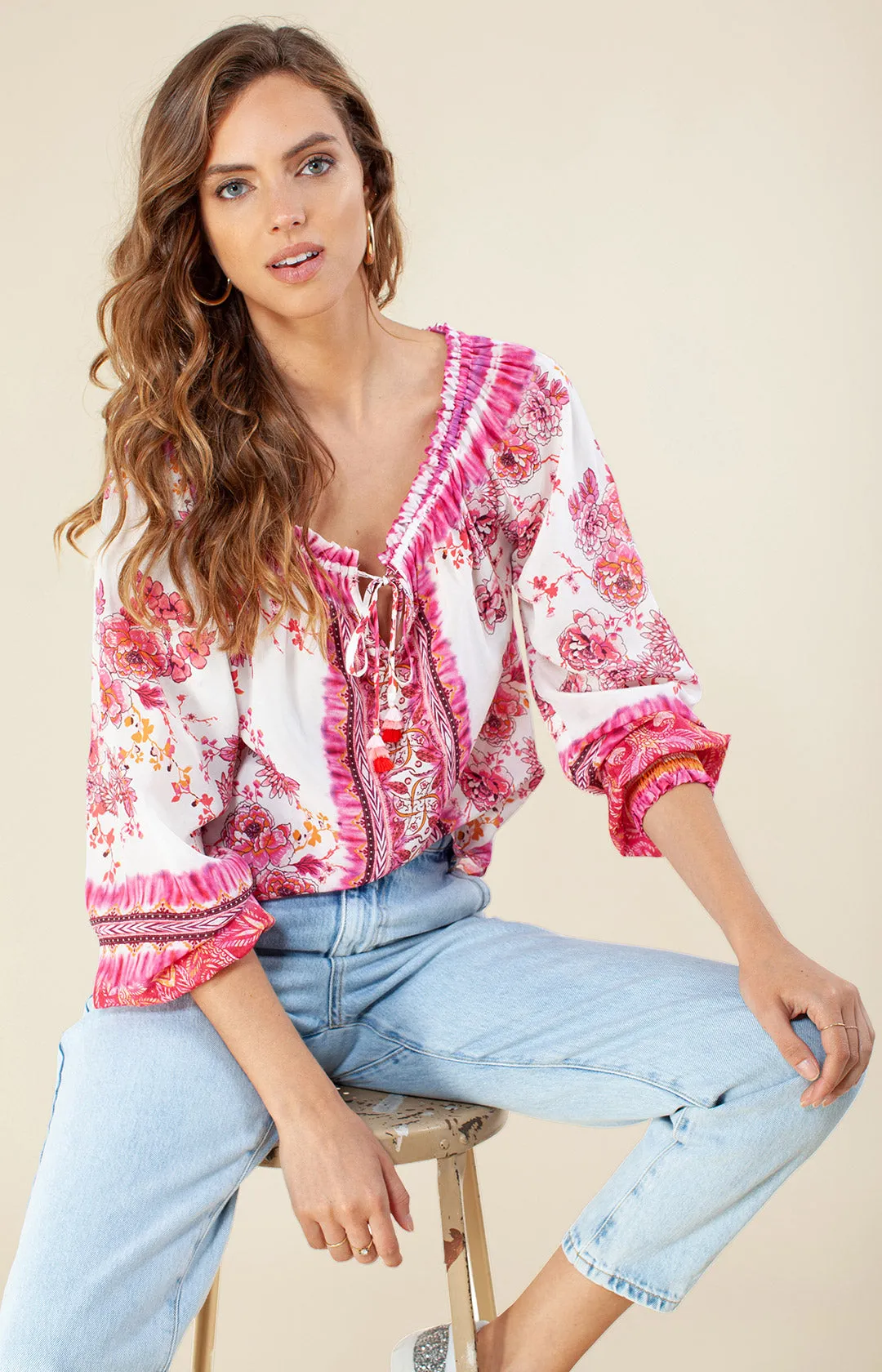 Lanie Silk Top sold by Hale Bob product image thumbnail 5