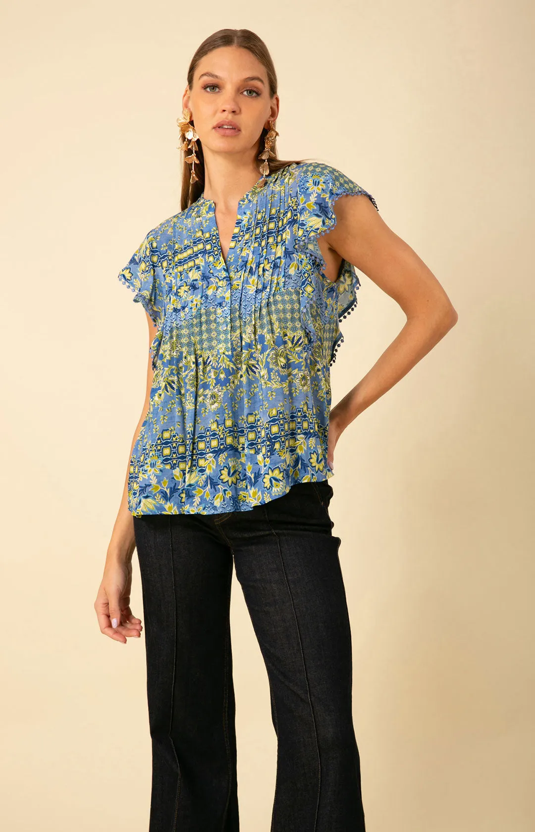 Esme Pintuck Top sold by Hale Bob product image thumbnail 4
