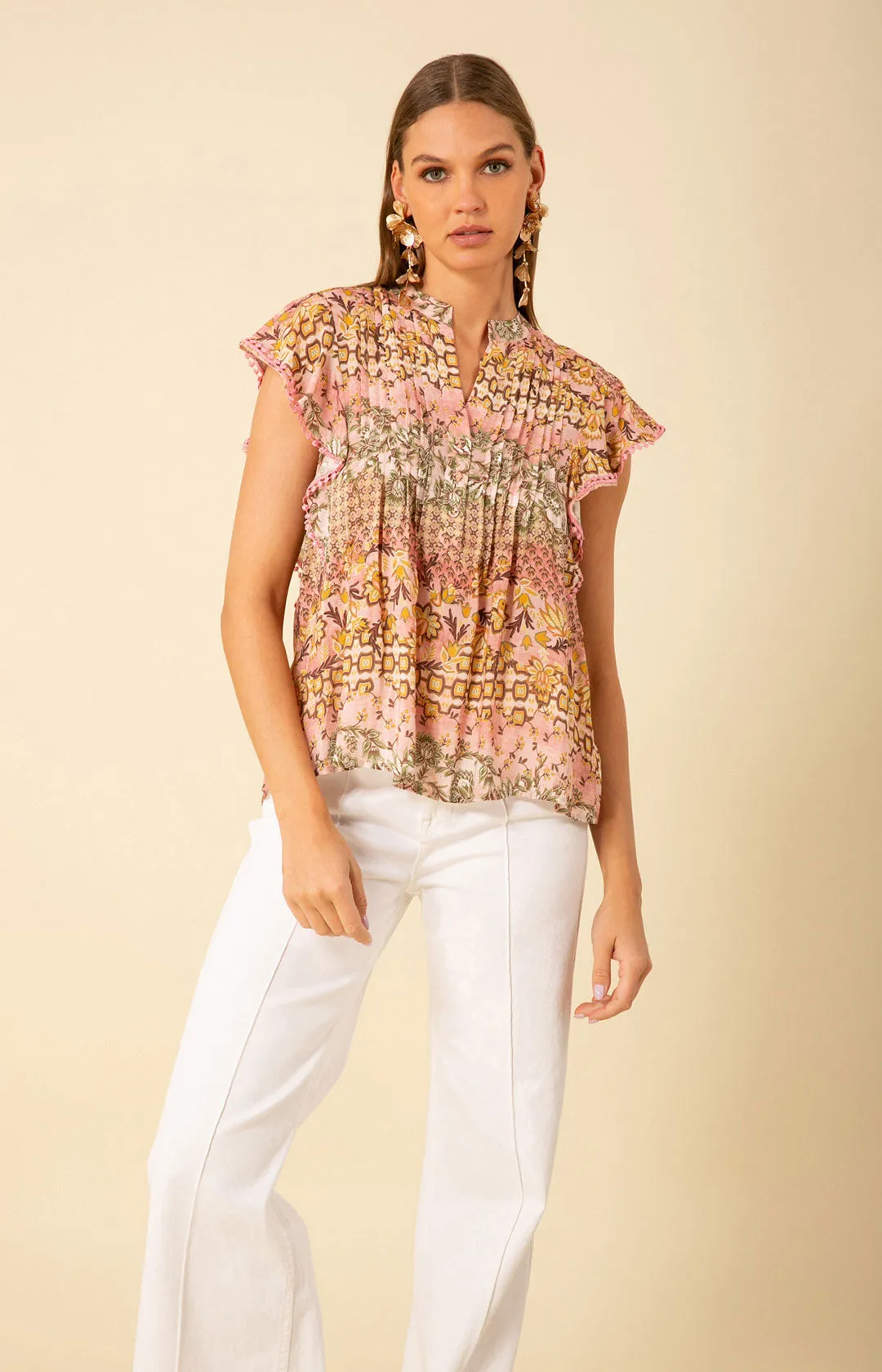 Esme Pintuck Top sold by Hale Bob product image thumbnail 5