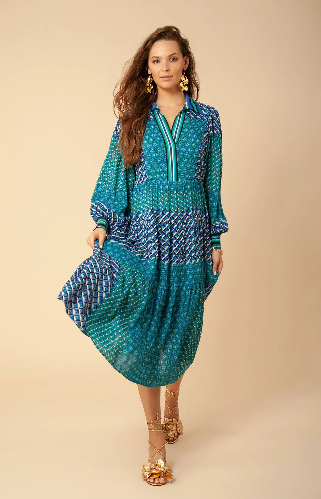 Mevel Midi Dress sold by Hale Bob product image thumbnail 4