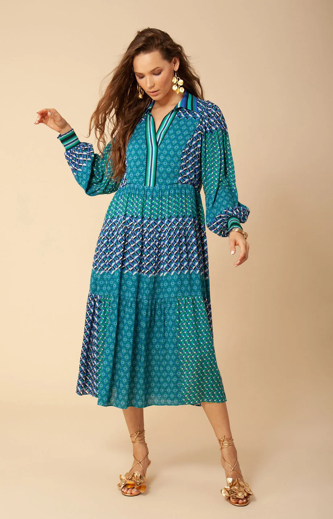 Mevel Midi Dress sold by Hale Bob product image thumbnail 3