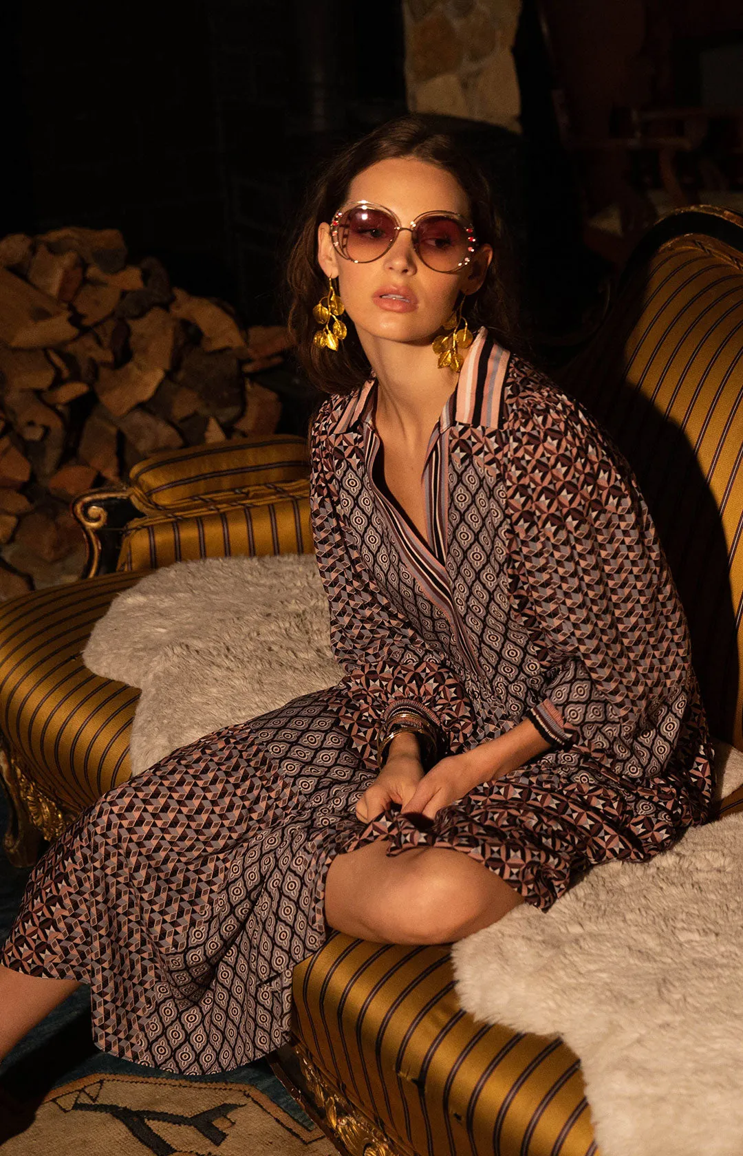 Mevel Midi Dress sold by Hale Bob product image thumbnail 5