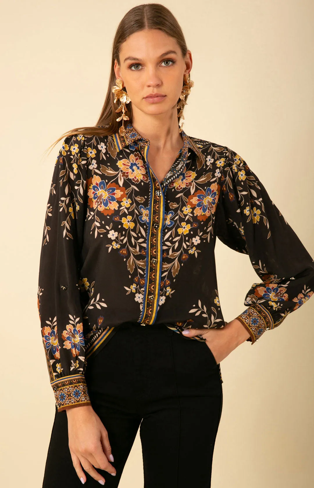 Selah Silk Top sold by Hale Bob product image thumbnail 5