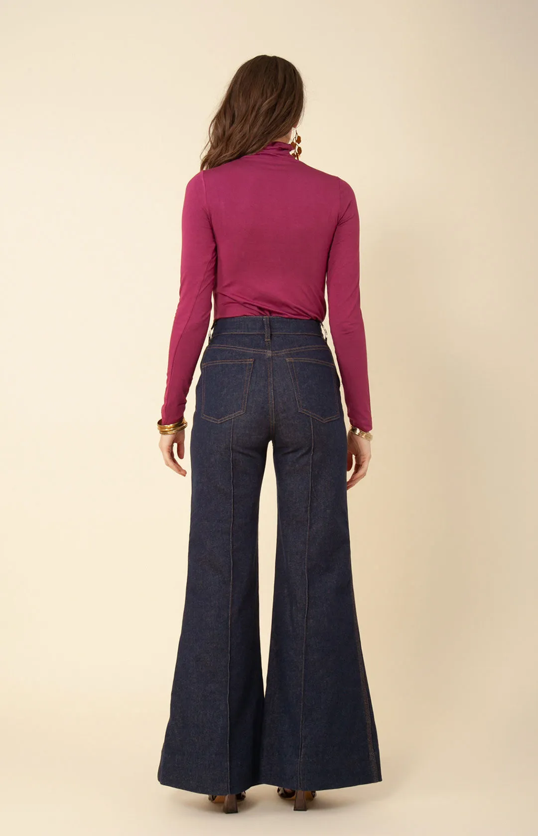 Lilou Solid Jersey Turtleneck Top sold by Hale Bob product image thumbnail 2