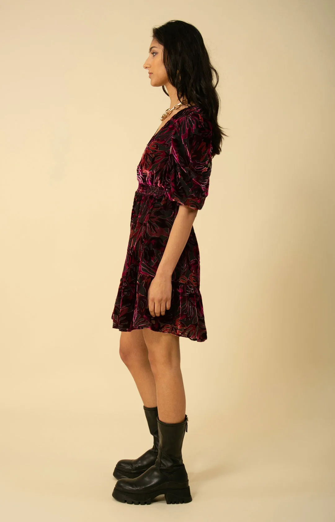 Willow Velvet Burnout Dress sold by Hale Bob product image thumbnail 5