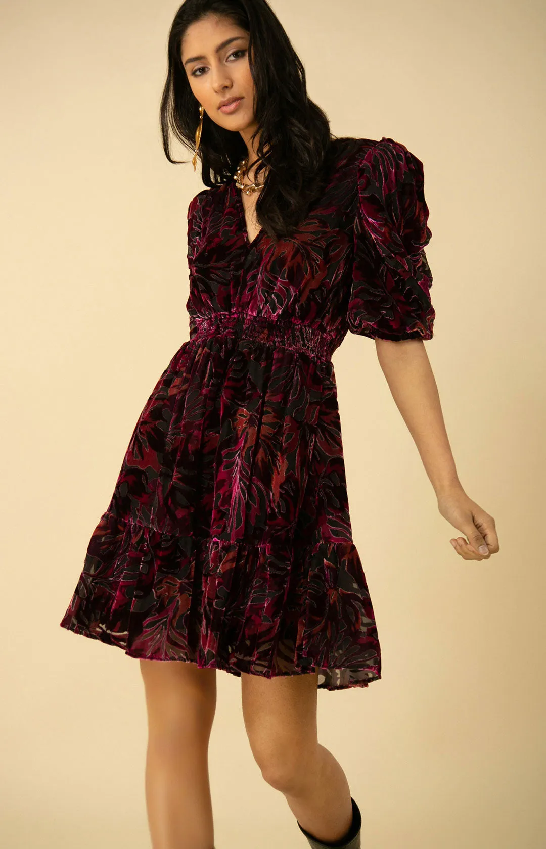 Willow Velvet Burnout Dress sold by Hale Bob