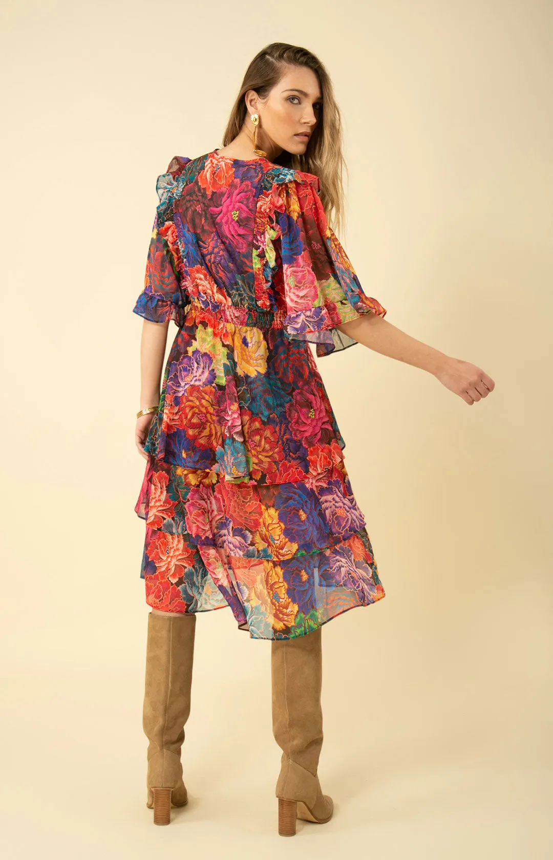 Chloe Tiered Dress sold by Hale Bob product image thumbnail 2