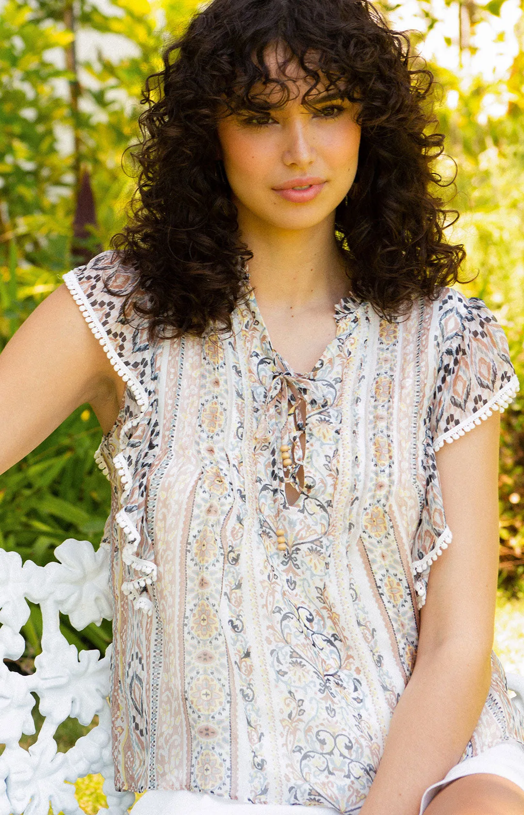 Orlena Chiffon Top sold by Hale Bob product image thumbnail 4