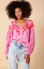 Amaria Solid Swiss Dot Top sold by Hale Bob