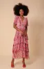Darcey Chiffon Tiered Dress sold by Hale Bob