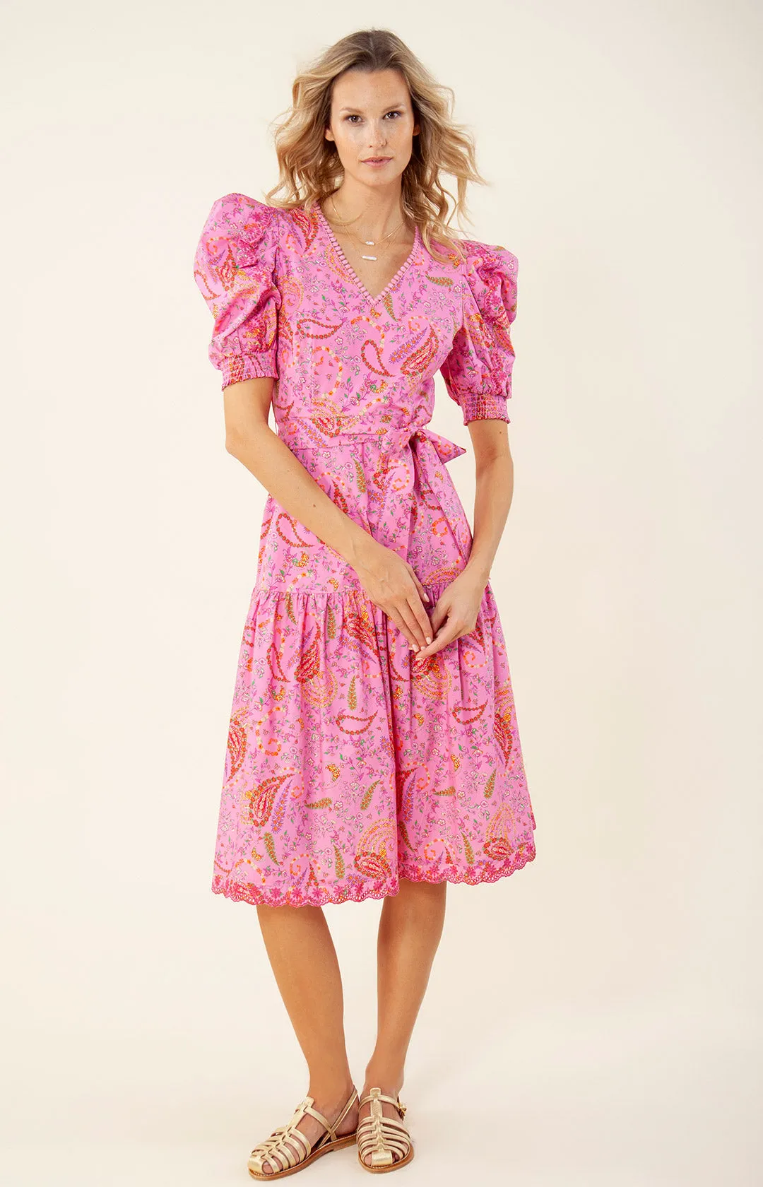 Elaina Poplin Midi Dress sold by Hale Bob