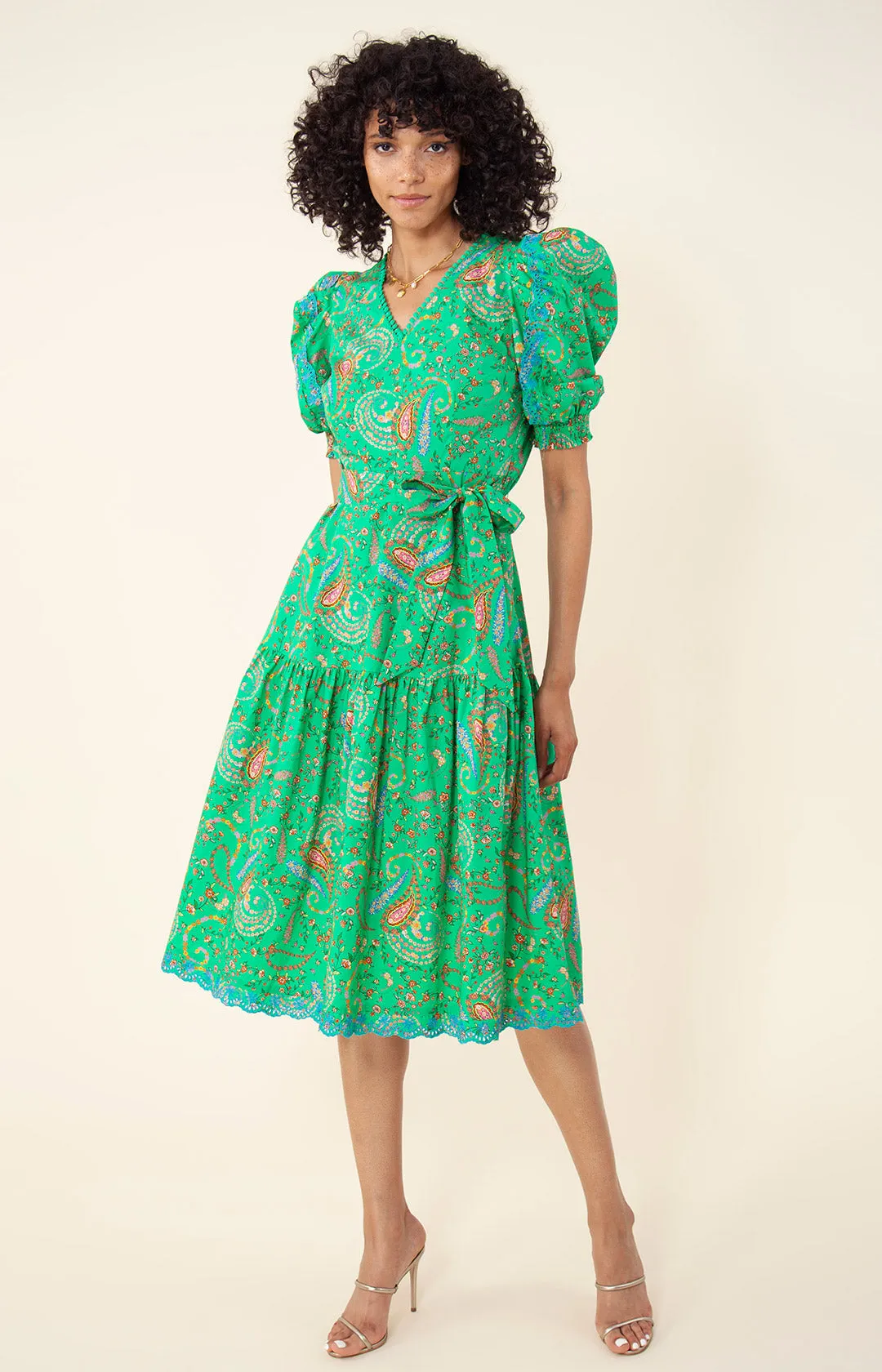 Elaina Poplin Midi Dress sold by Hale Bob product image thumbnail 4