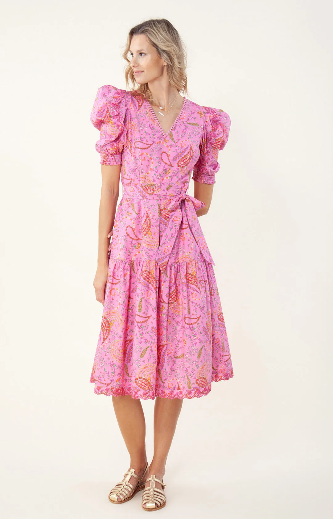 Elaina Poplin Midi Dress sold by Hale Bob product image thumbnail 3