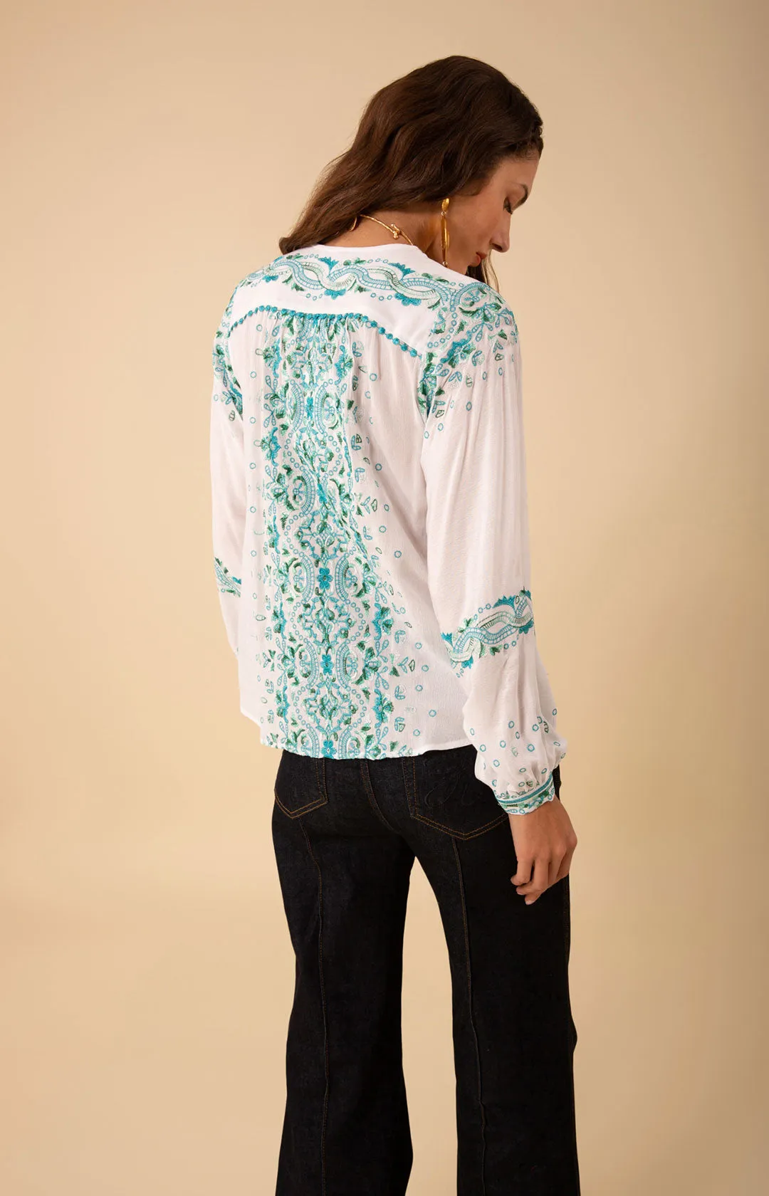 Cora Embroidered Top sold by Hale Bob product image thumbnail 2