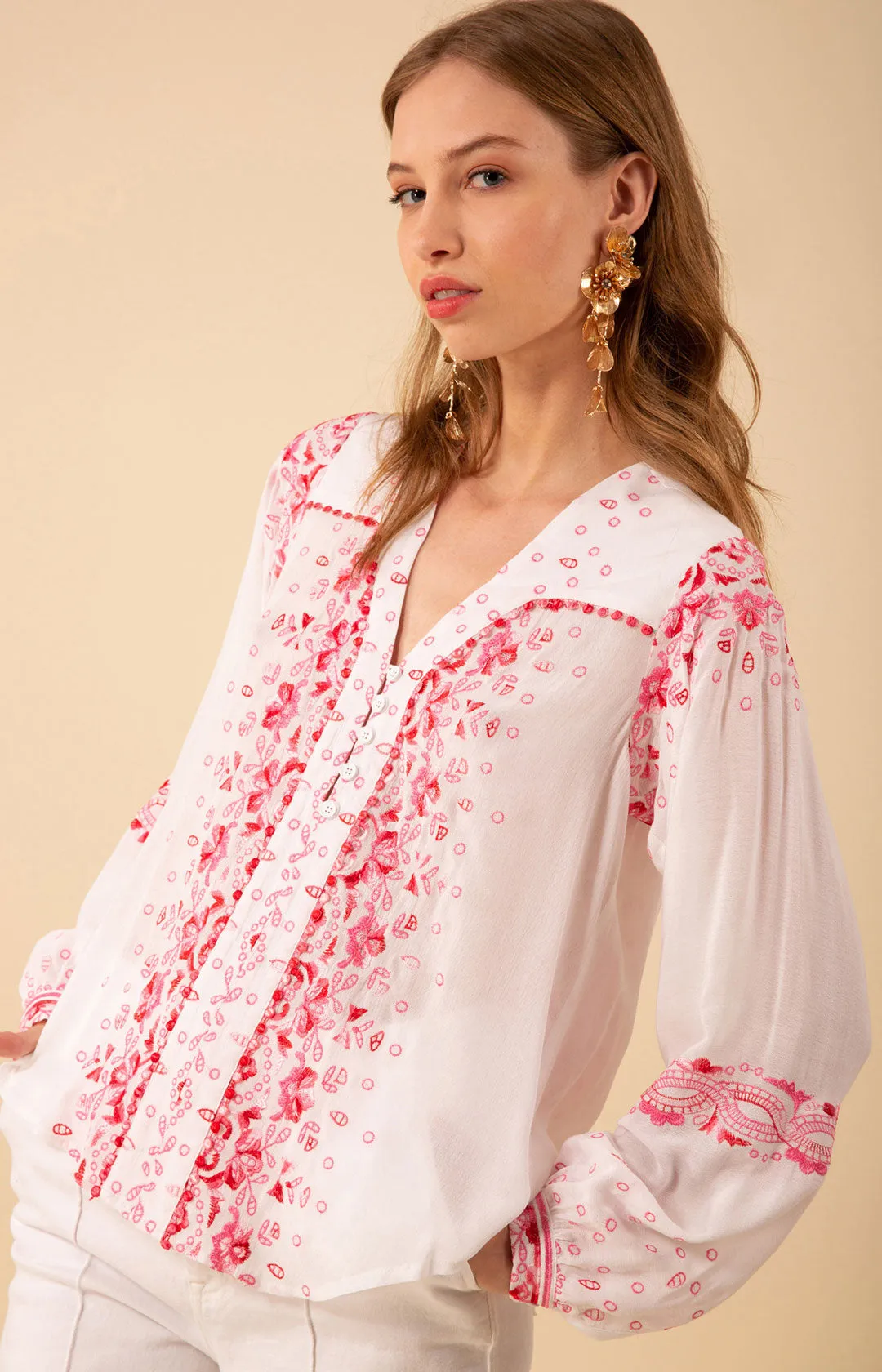 Cora Embroidered Top sold by Hale Bob product image thumbnail 5