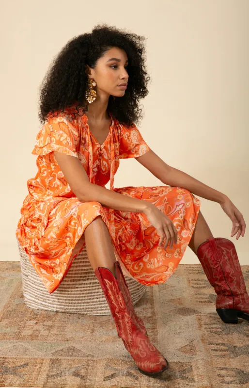 Ariyah Drop Waist Midi Dress sold by Hale Bob