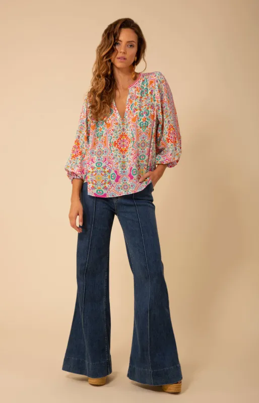 Morgan Silk Top sold by Hale Bob