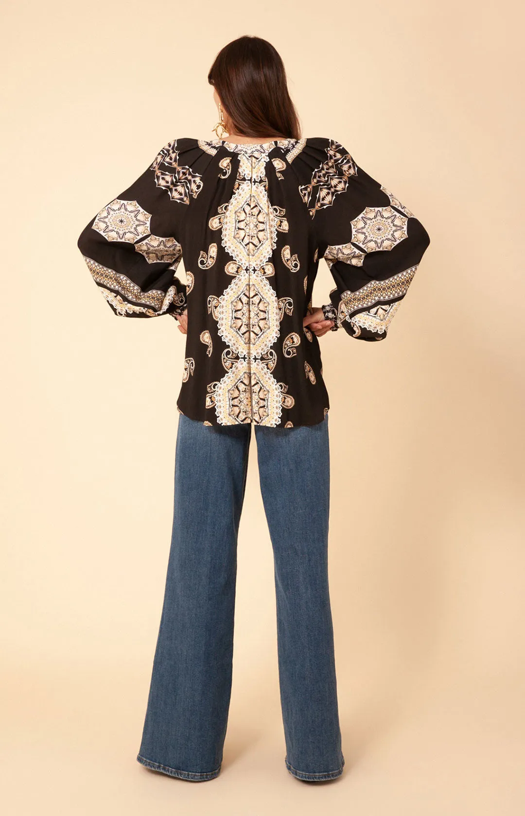 Levi Crepe Top sold by Hale Bob product image thumbnail 2