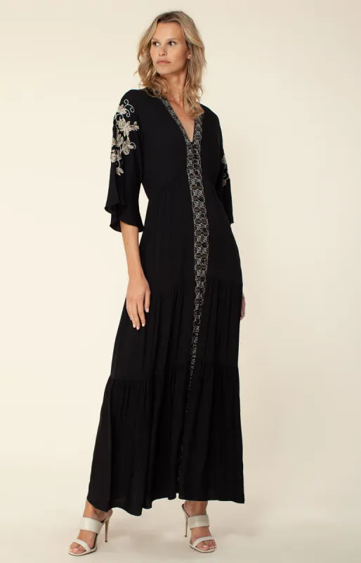 Cecilia Embroidered Maxi Dress sold by Hale Bob