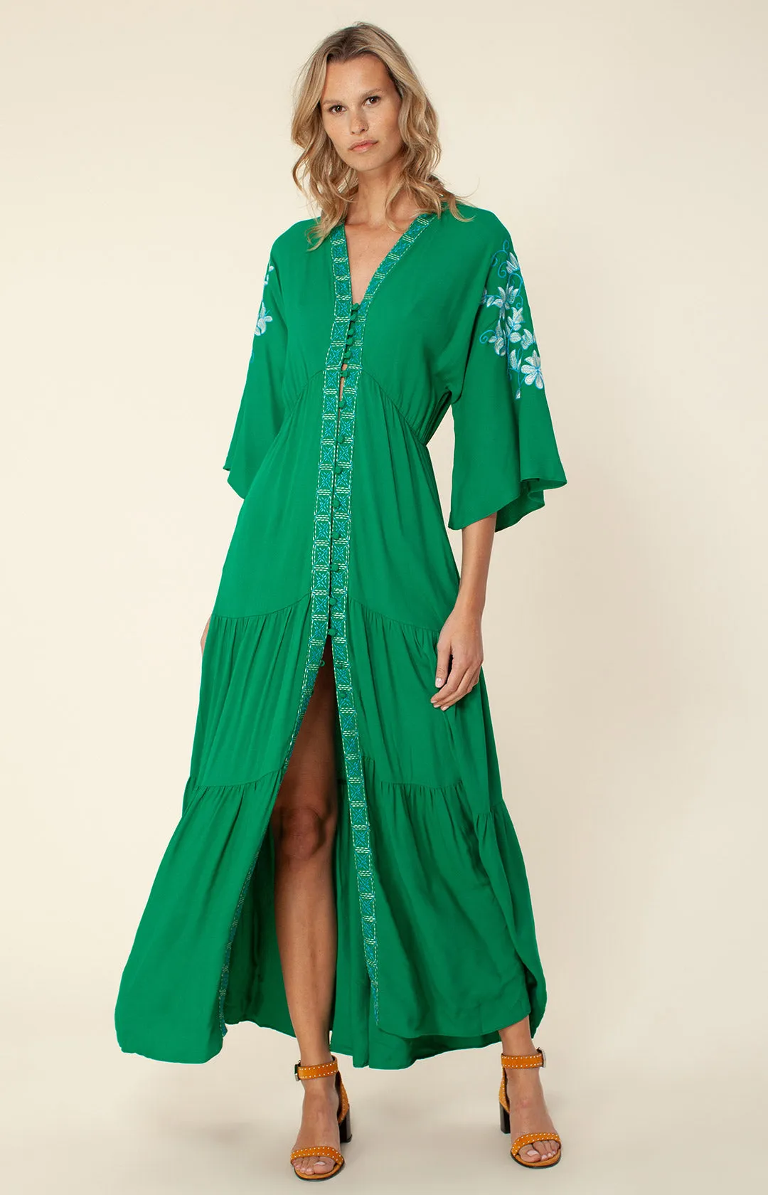 Cecilia Embroidered Maxi Dress sold by Hale Bob product image thumbnail 4