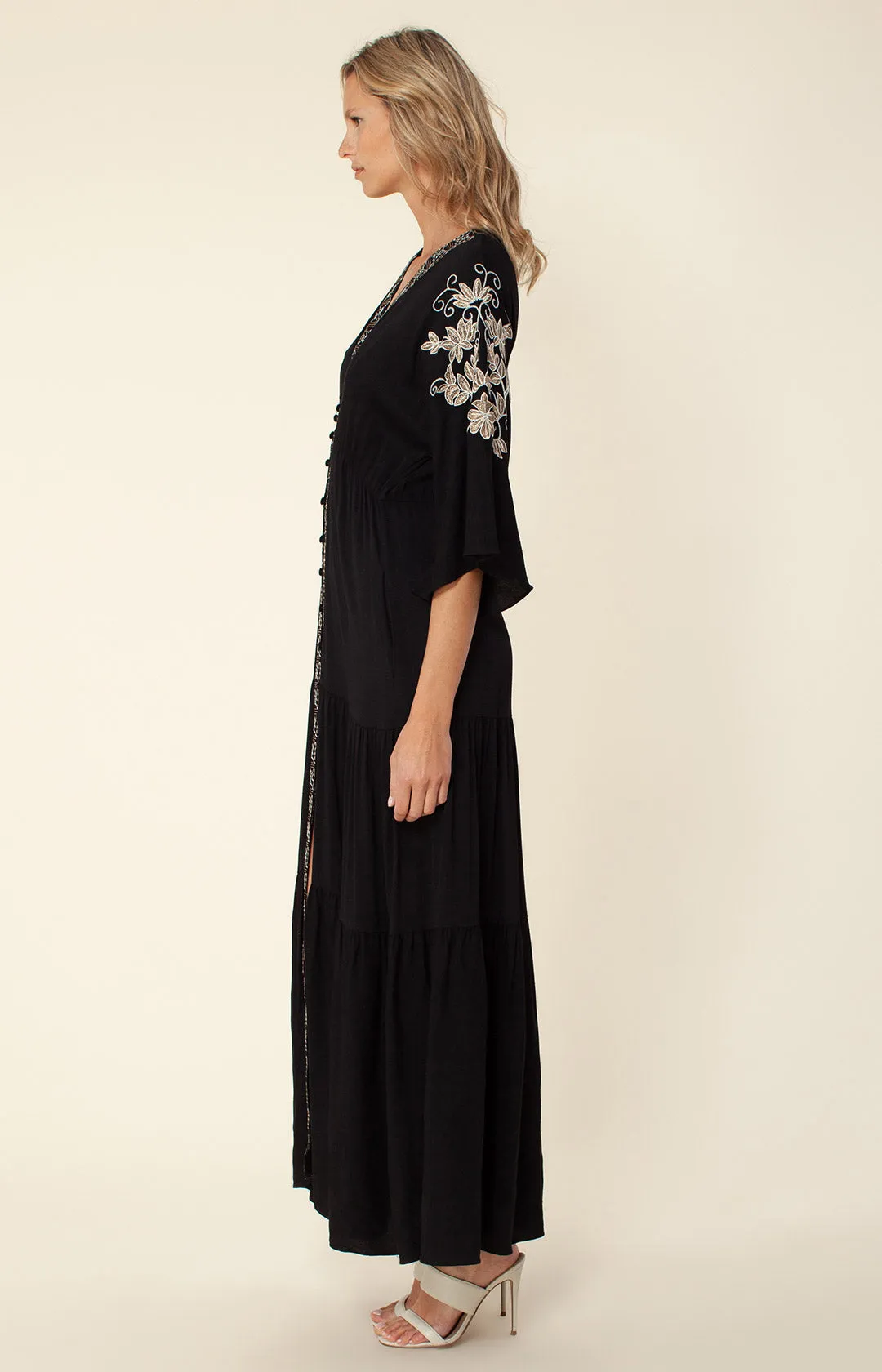 Cecilia Embroidered Maxi Dress sold by Hale Bob product image thumbnail 3
