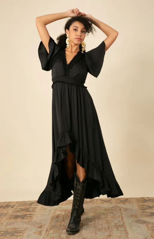 Serena Solid Hi-Lo Dress sold by Hale Bob