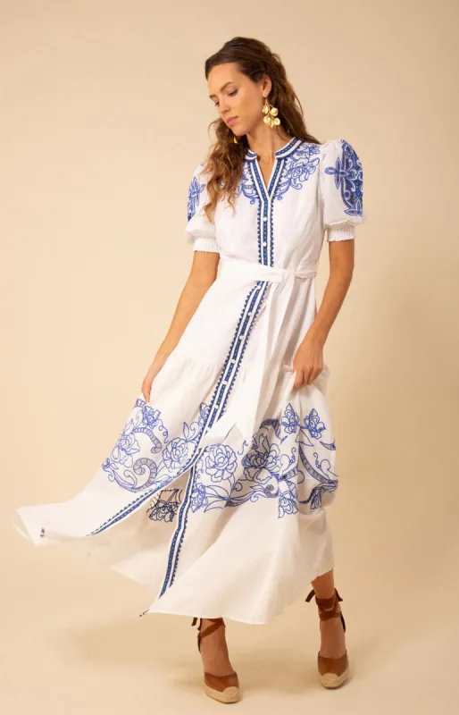 Ruth Linen Maxi Dress sold by Hale Bob