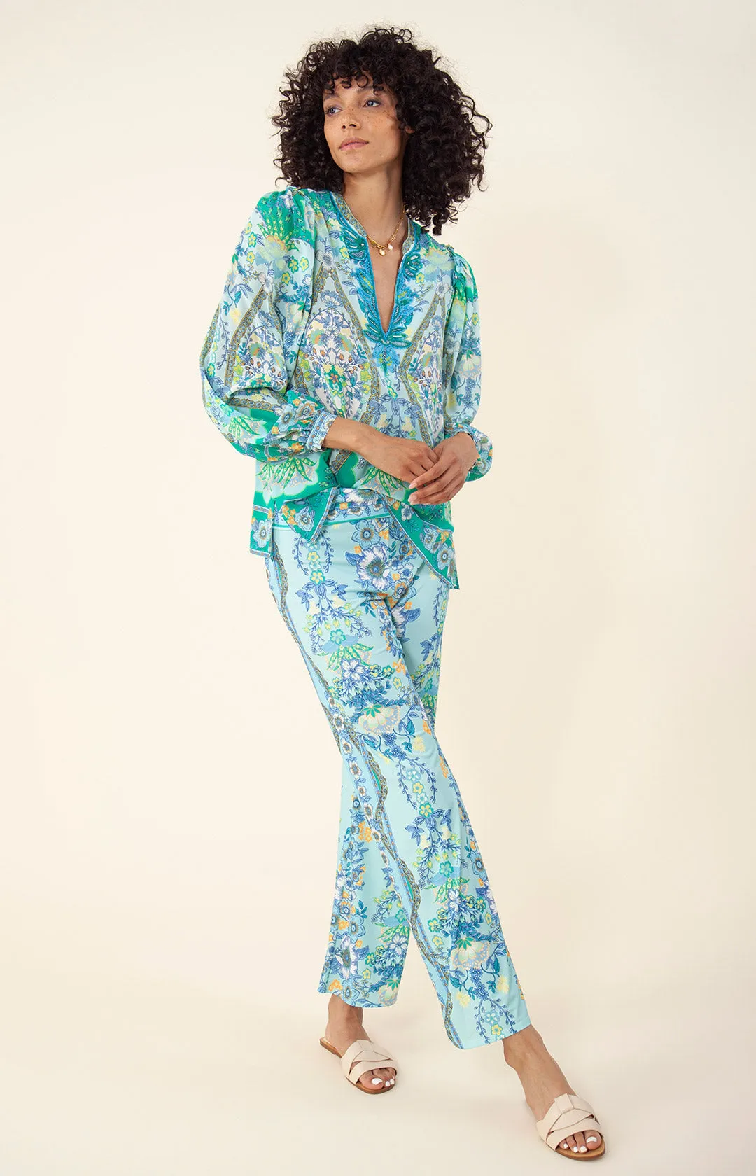 Madison Silk Top *Beaded* sold by Hale Bob