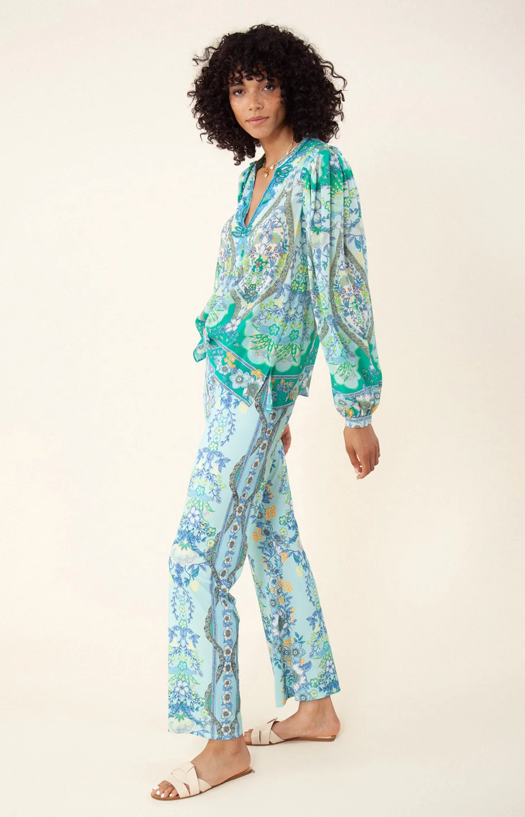 Madison Silk Top *Beaded* sold by Hale Bob product image thumbnail 4