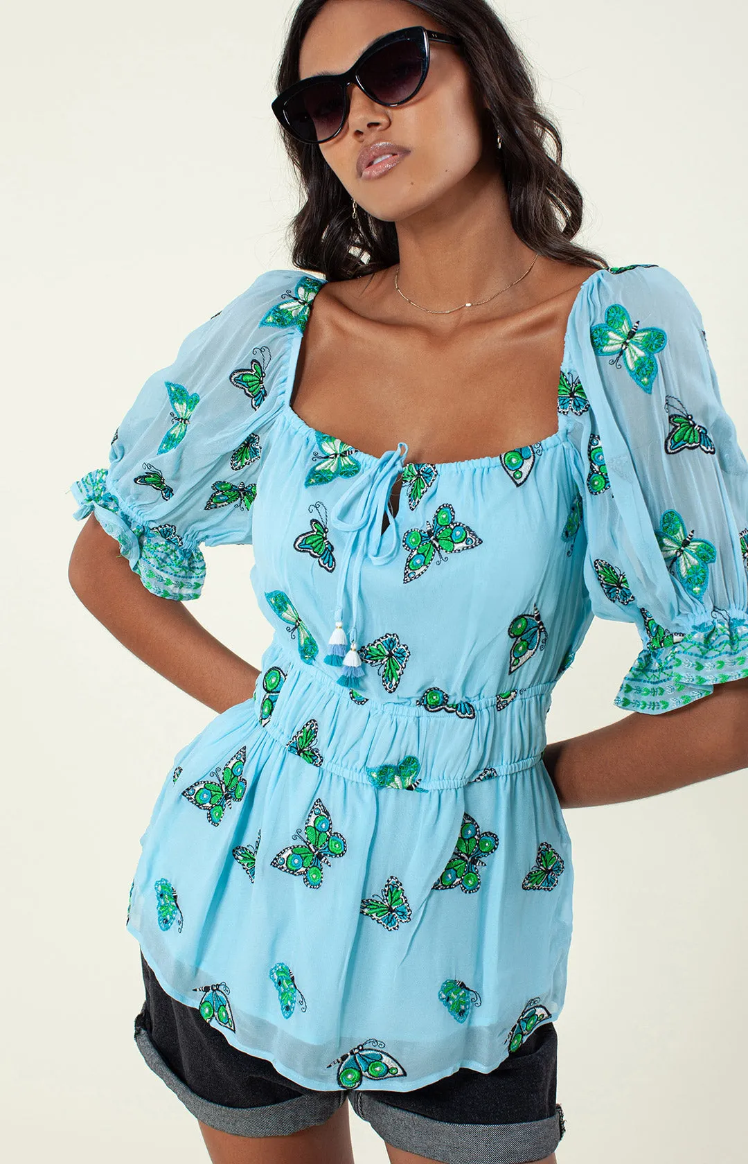 Casie Embroidered Top sold by Hale Bob product image thumbnail 4