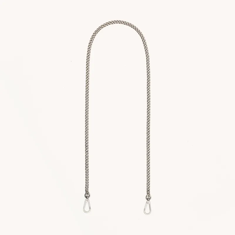 Metal Chain Long Strap | Silver sold by Hammitt