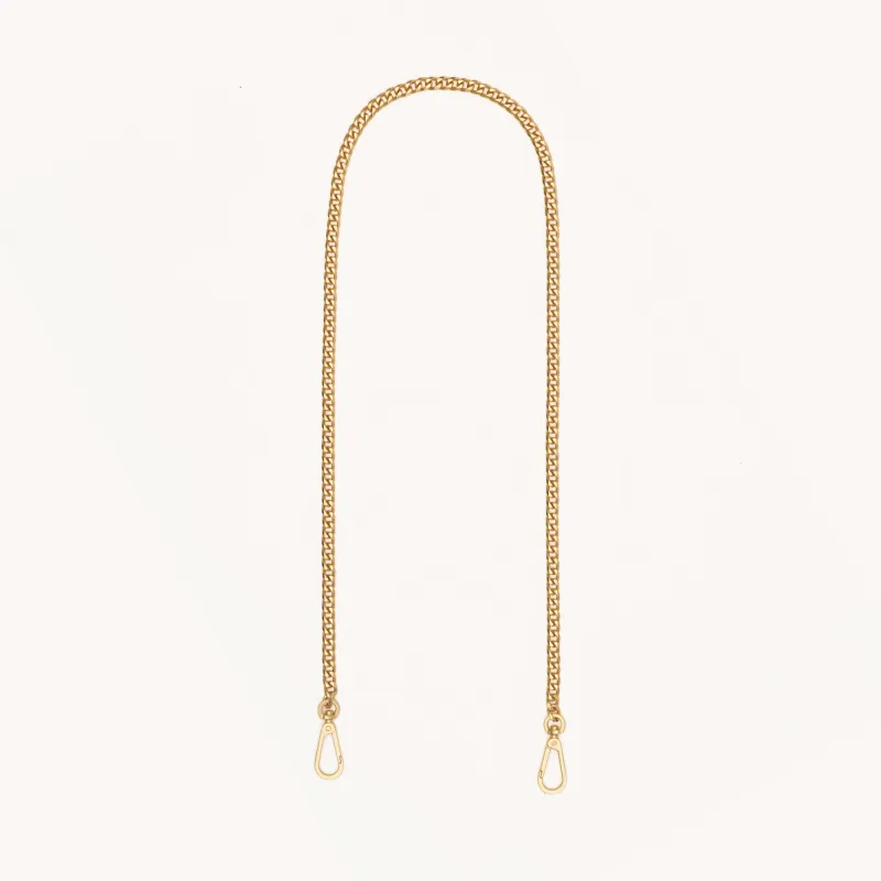 Metal Chain Long Strap | Brushed Gold sold by Hammitt