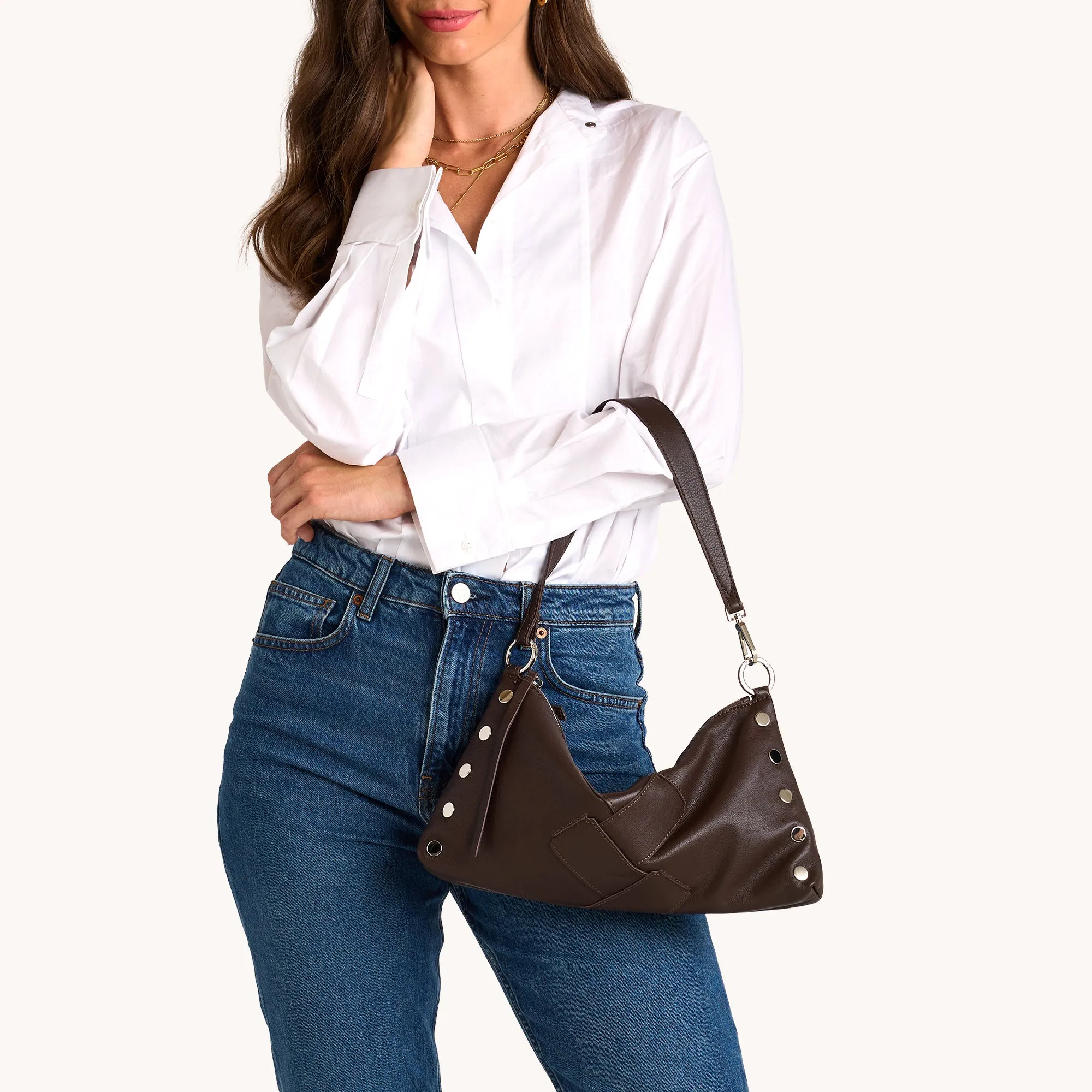 Kyle | Espresso Pebble Weave/Silver | Med sold by Hammitt product image thumbnail 4