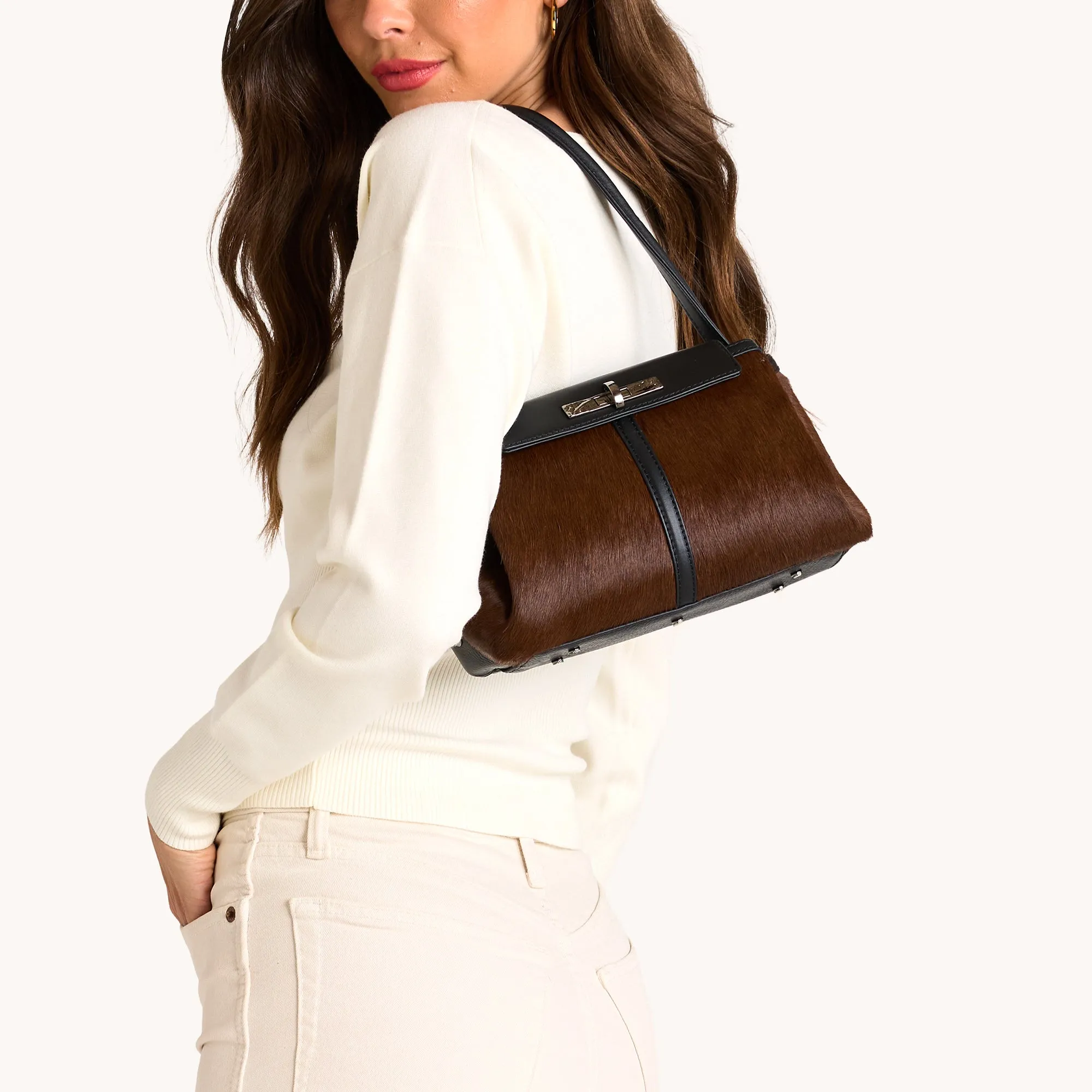 Charlotte | Calf Hair/Gunmetal | Med sold by Hammitt product image thumbnail 4