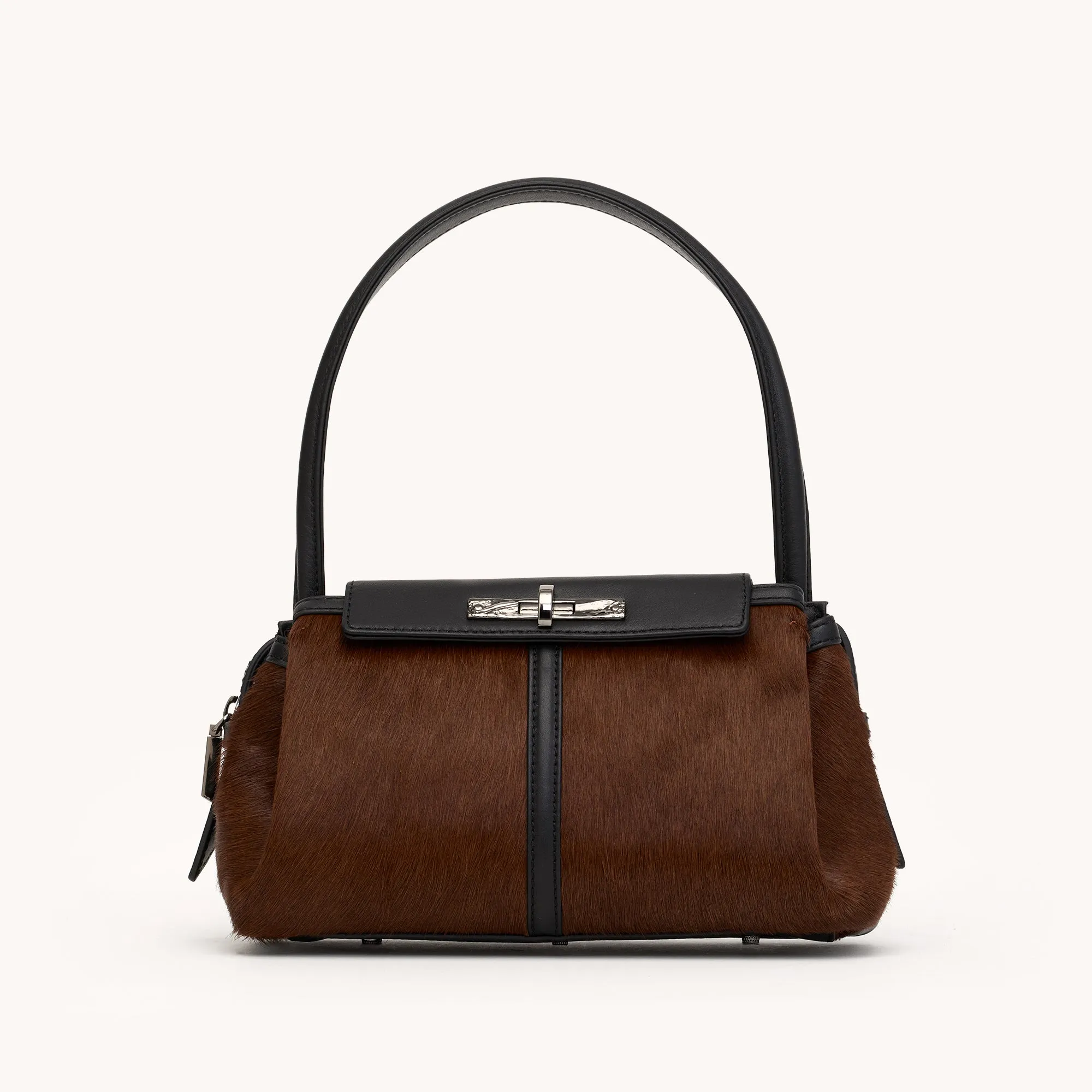 Charlotte | Calf Hair/Gunmetal | Med sold by Hammitt