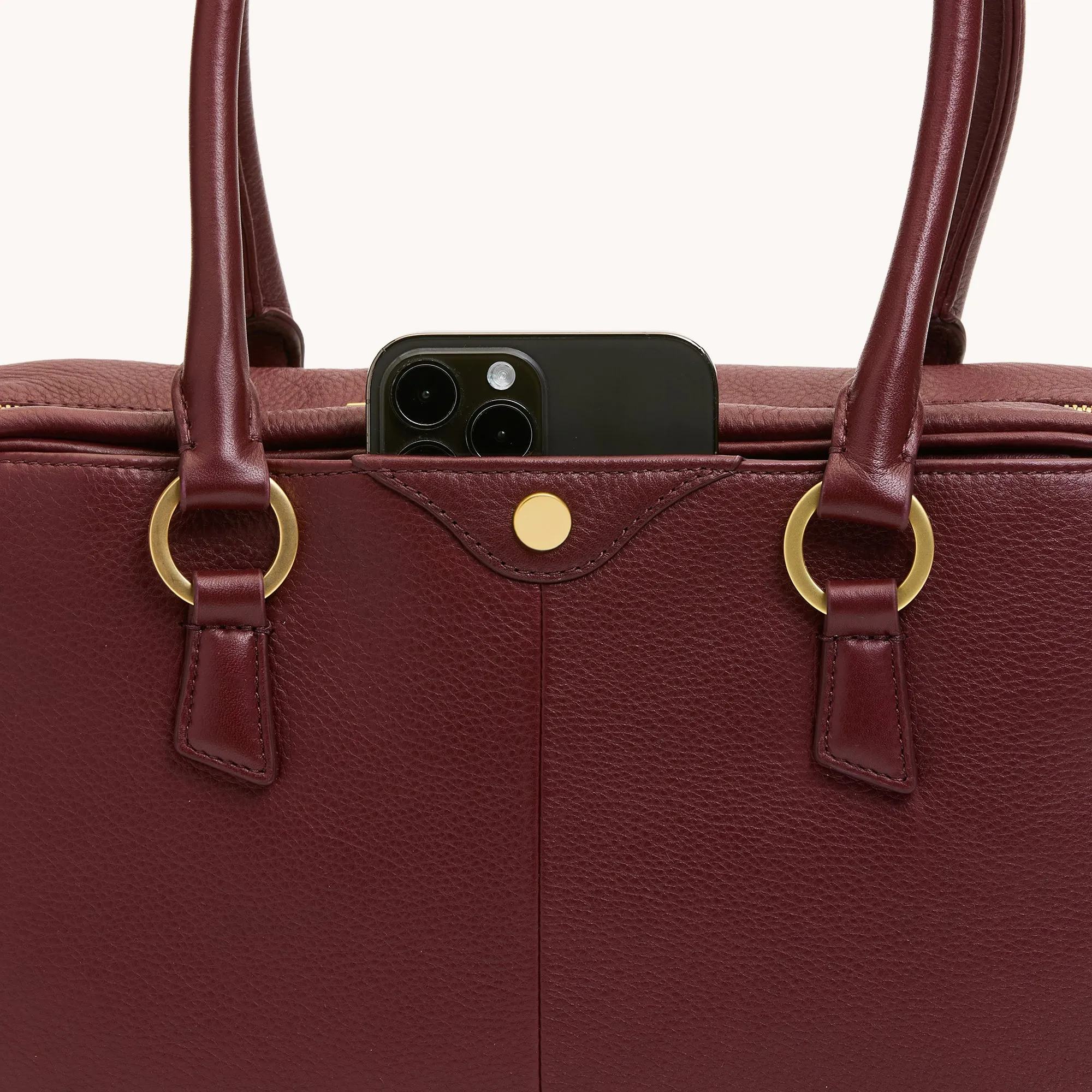 Meredith | Cherrywood Pebble/Brushed Gold | Med sold by Hammitt product image thumbnail 5