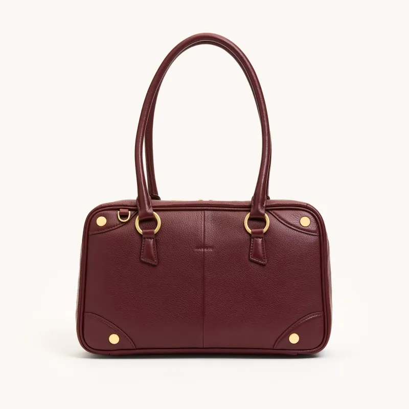 Meredith | Cherrywood Pebble/Brushed Gold | Med sold by Hammitt