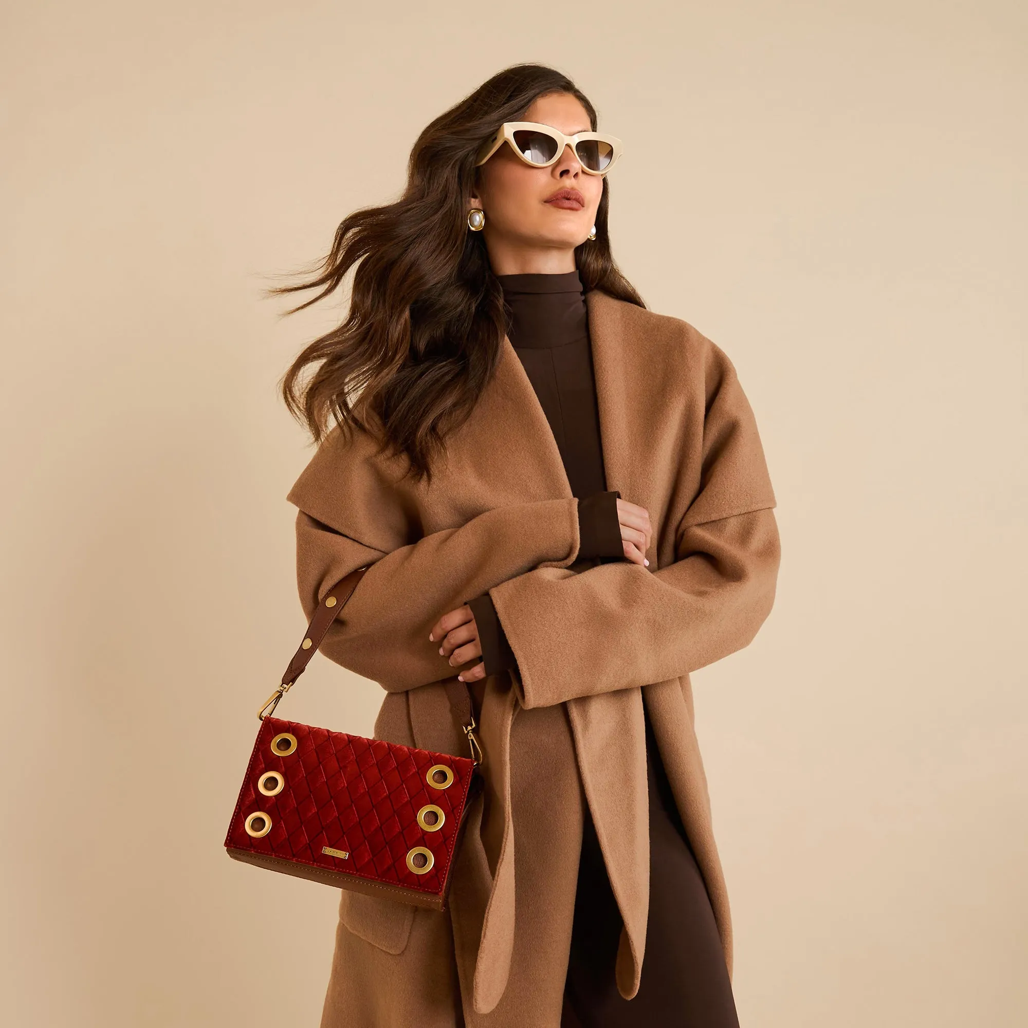 Montana Clutch | Monarch Velvet/Antique Gold | Sml sold by Hammitt product image thumbnail 2