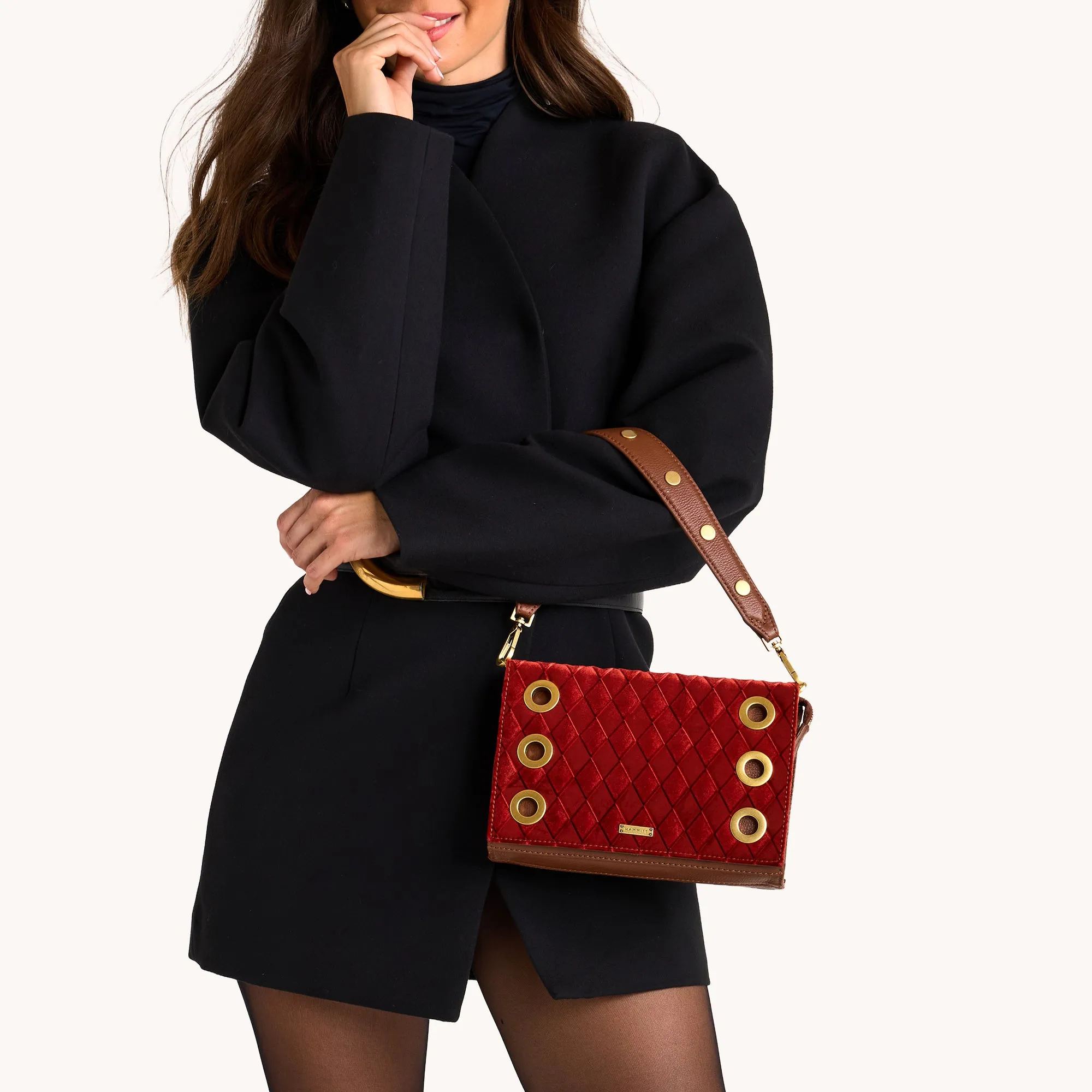 Montana Clutch | Monarch Velvet/Antique Gold | Sml sold by Hammitt product image thumbnail 3