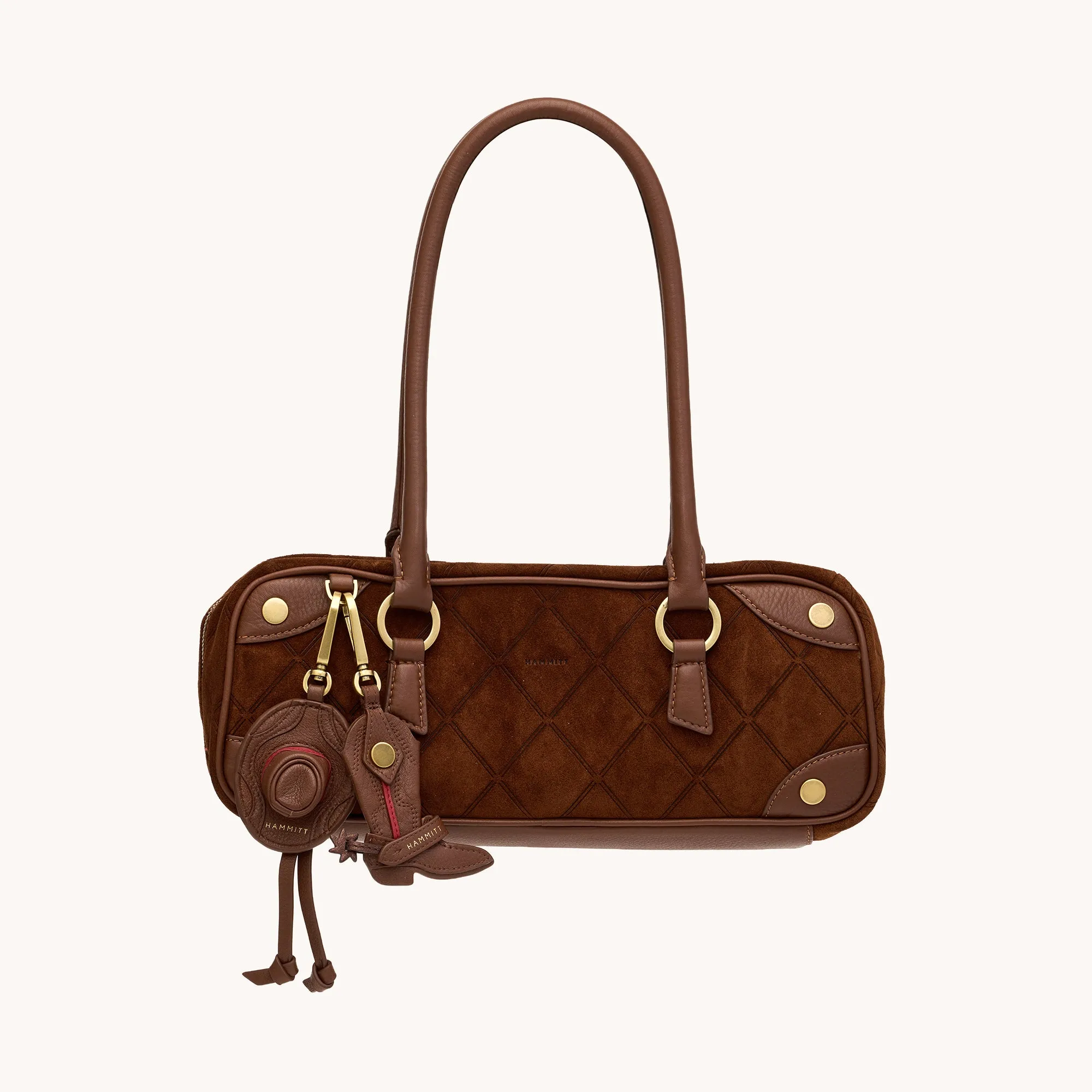 Cowboy Russ Charm | Chocolate Diamond Pebble/Antique Gold sold by Hammitt product image thumbnail 5