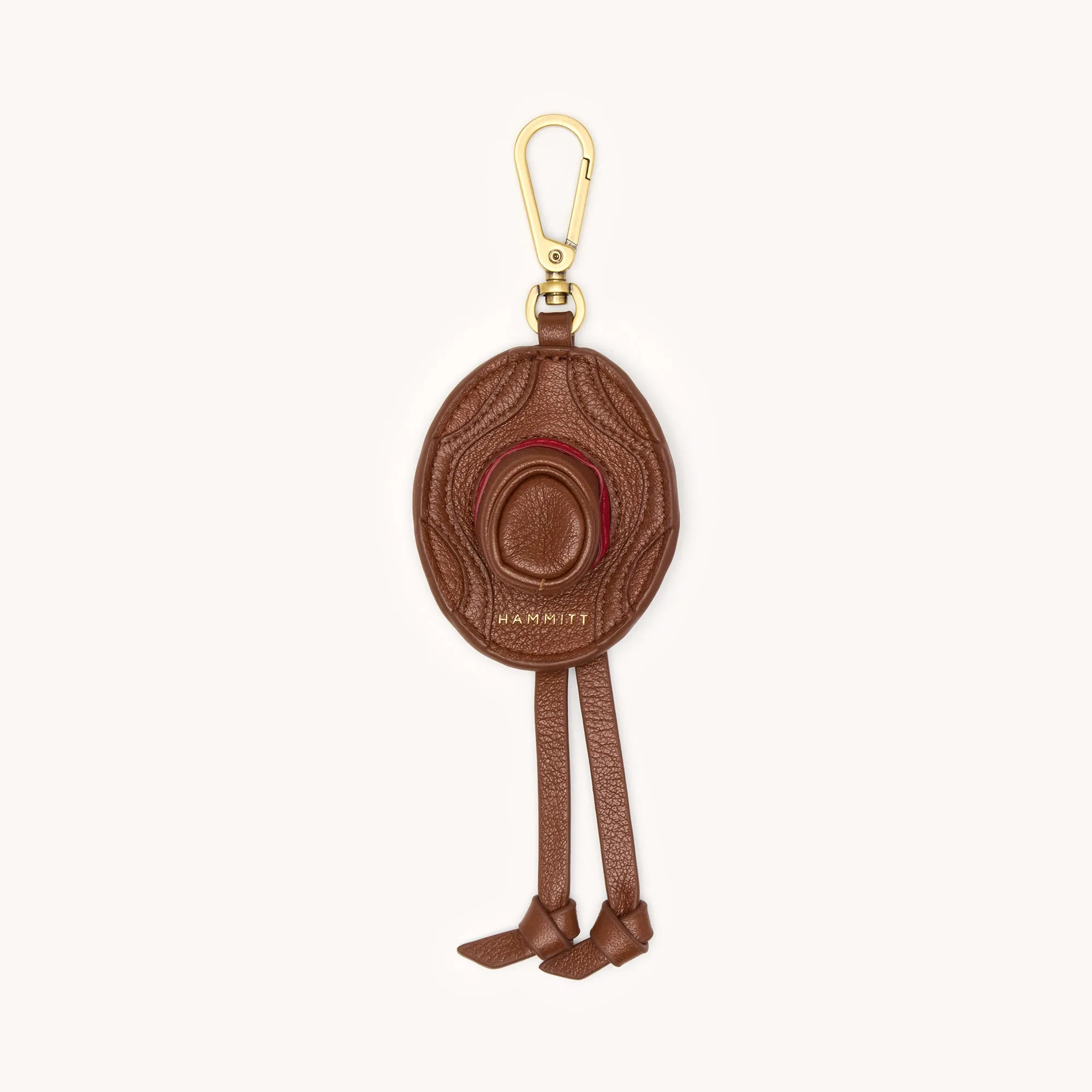 Cowboy Russ Charm | Chocolate Diamond Pebble/Antique Gold sold by Hammitt