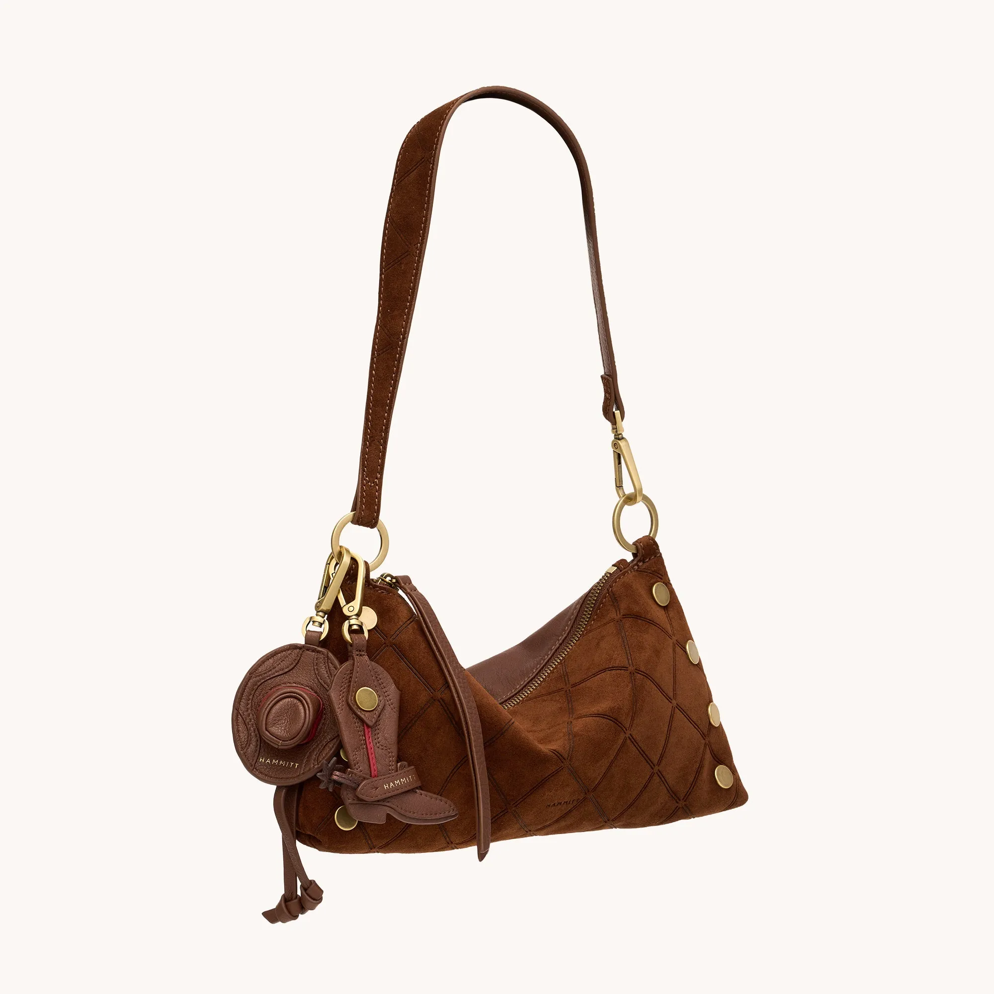 Cowboy Russ Charm | Chocolate Diamond Pebble/Antique Gold sold by Hammitt product image thumbnail 3