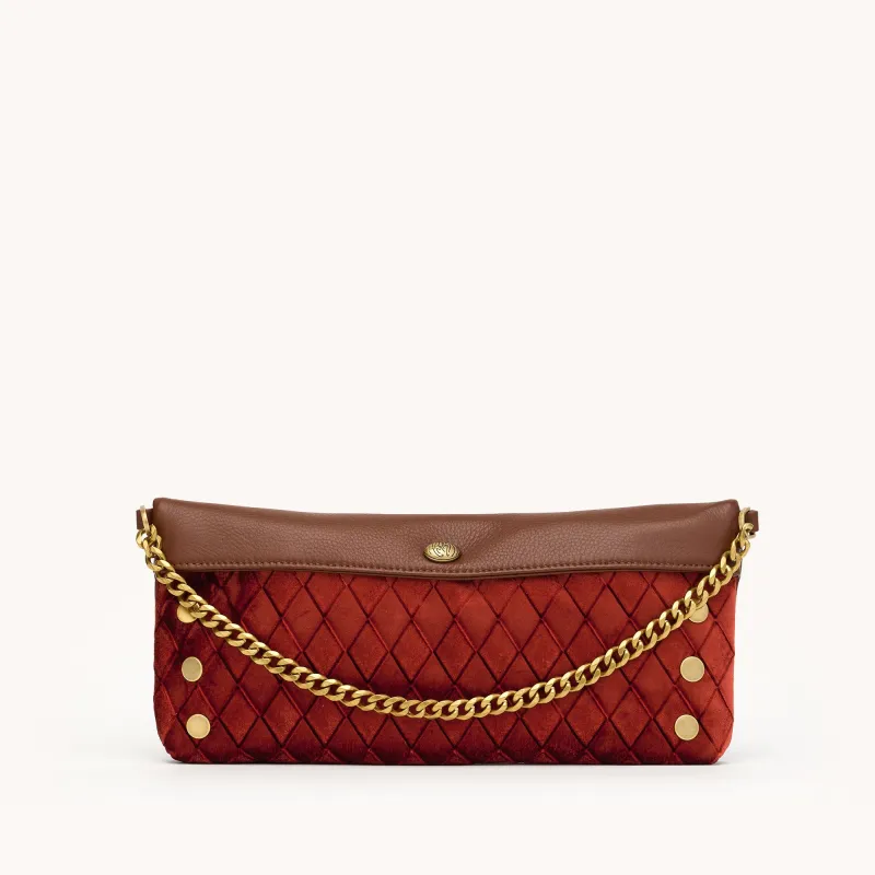 Invitation Clutch | Monarch Velvet/Antique Gold made by Hammitt