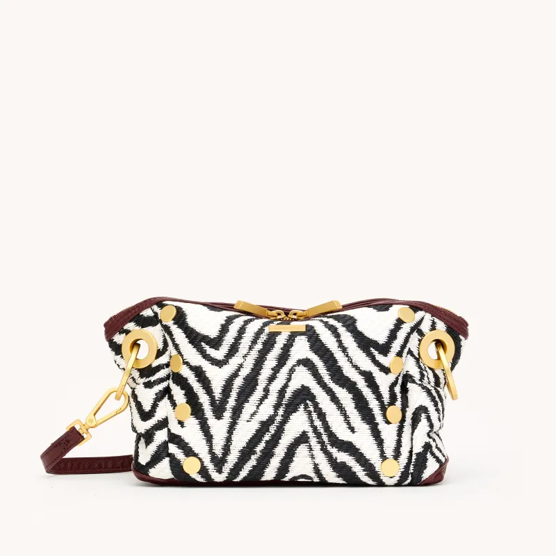 Daniel Crossbody Clutch | Zebra/Brushed Gold | Sml sold by Hammitt
