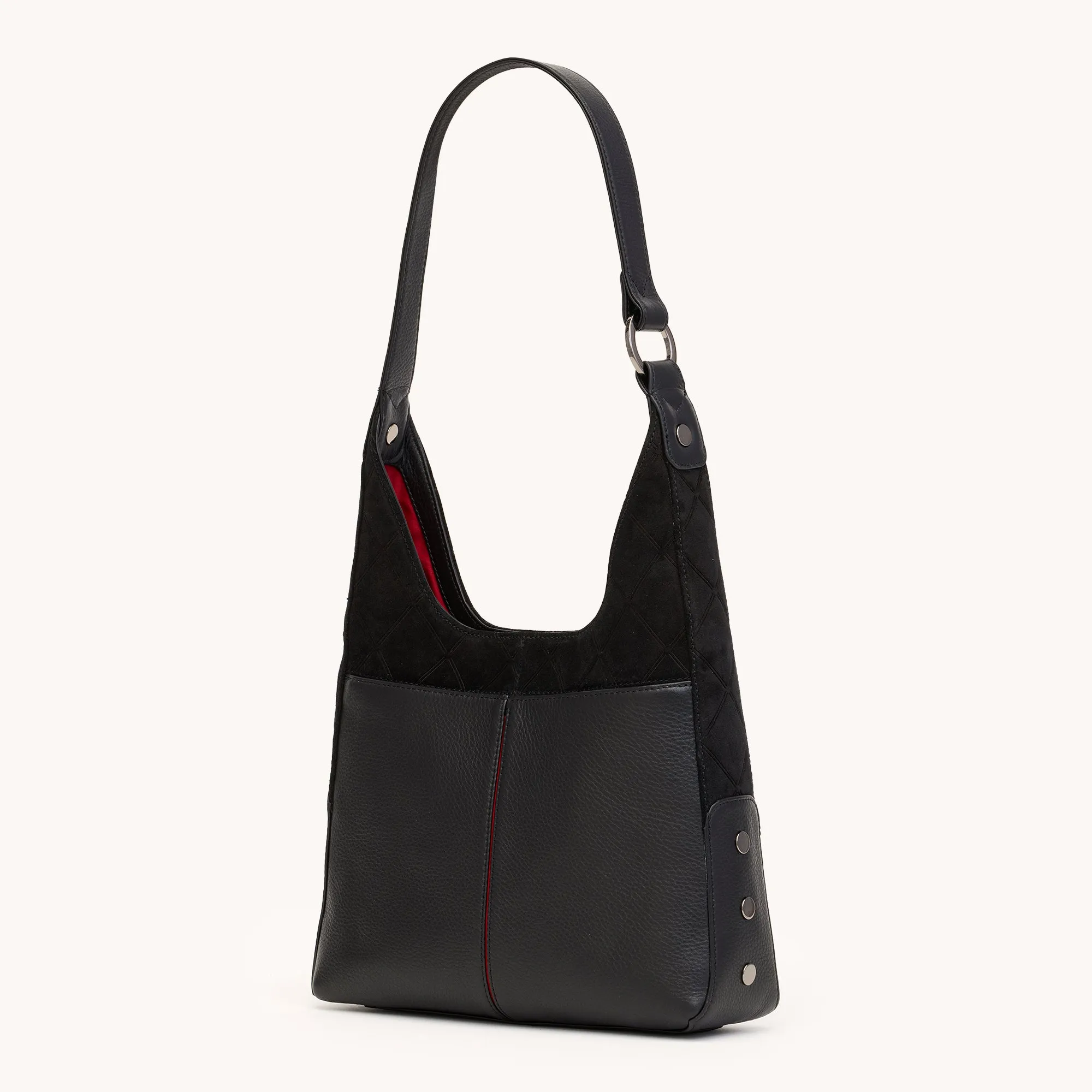 Tim | Noir Diamond Suede/Gunmetal | Med sold by Hammitt product image thumbnail 3