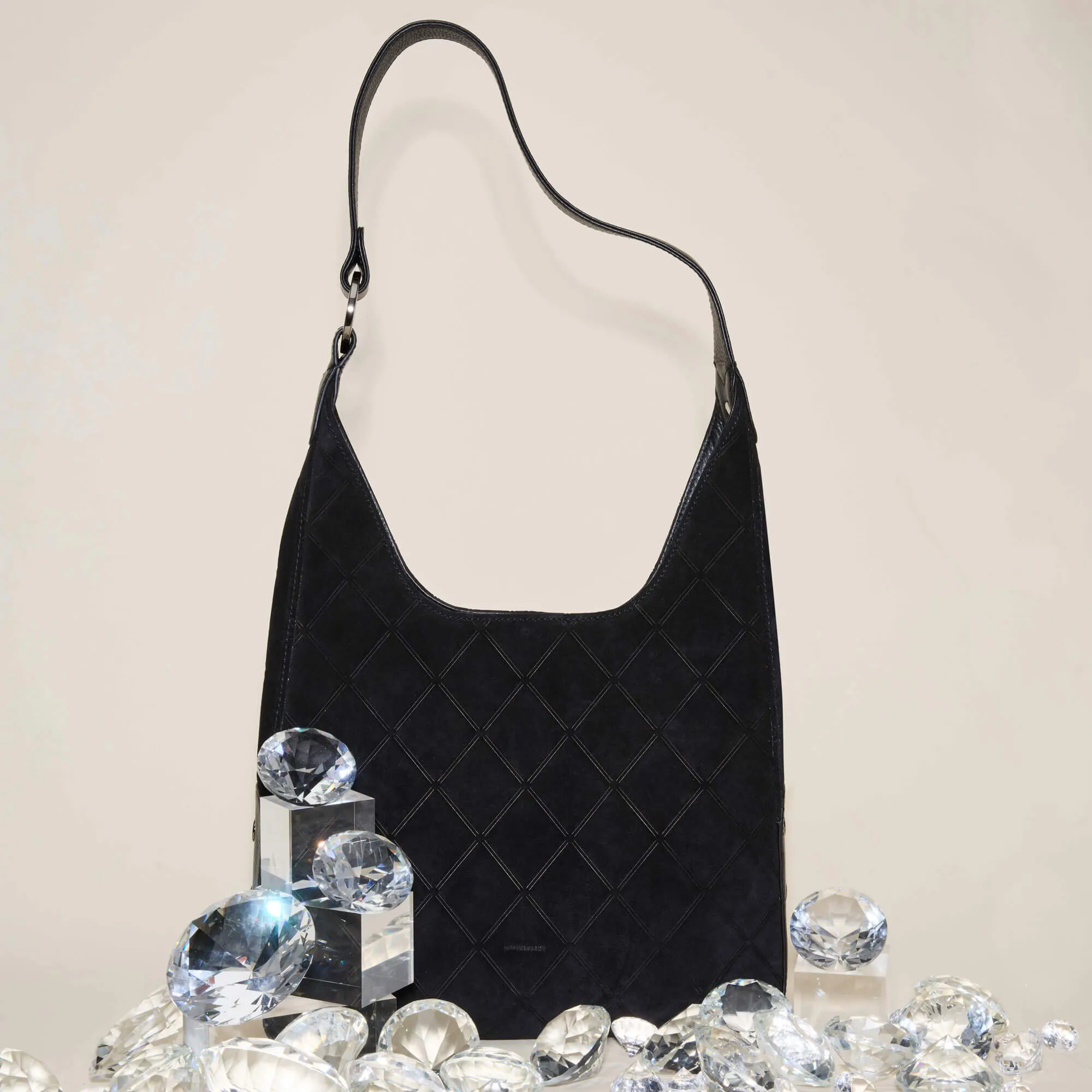 Tim | Noir Diamond Suede/Gunmetal | Med sold by Hammitt product image thumbnail 2