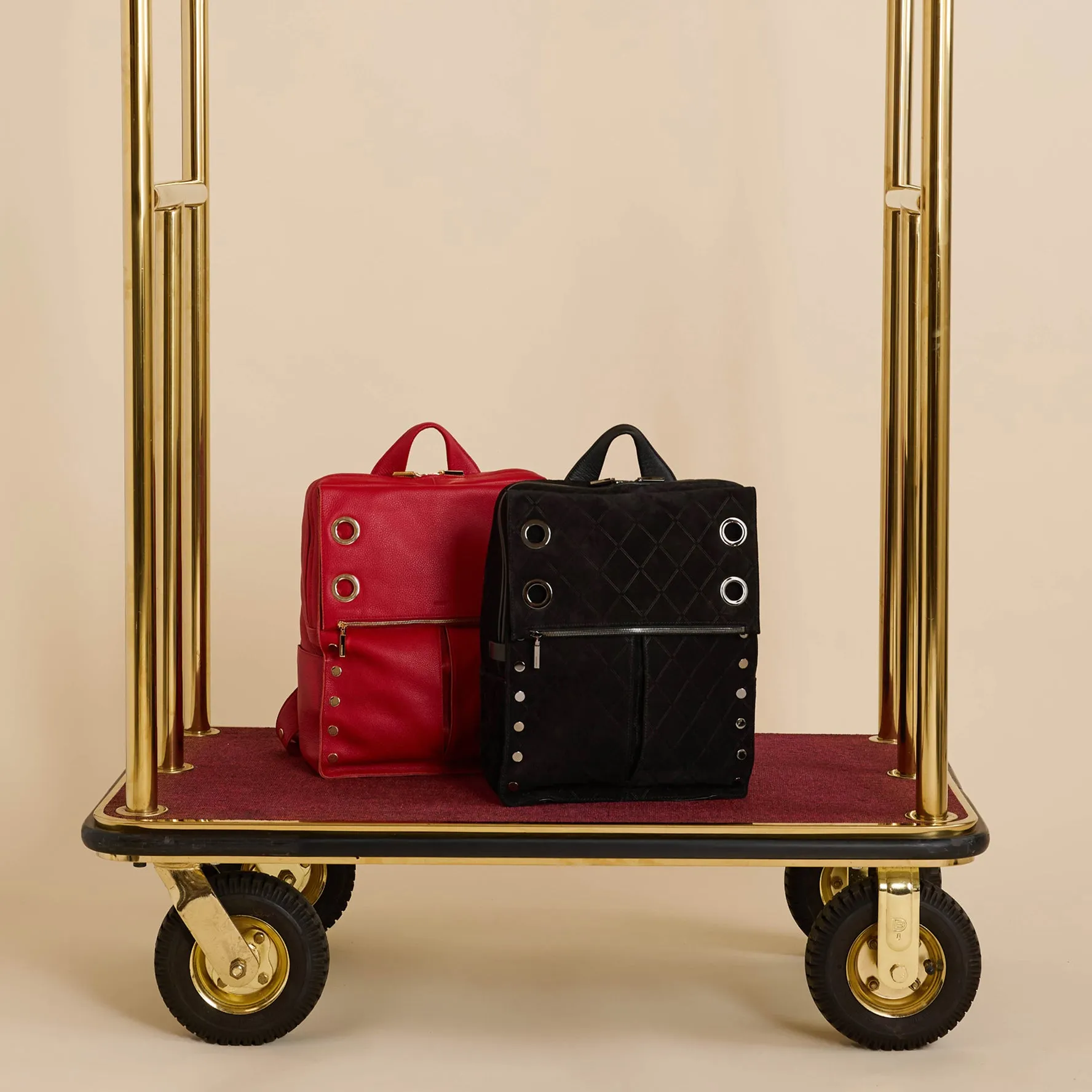 Montana Backpack | Noir Diamond Suede/Gunmetal | XL sold by Hammitt product image thumbnail 2