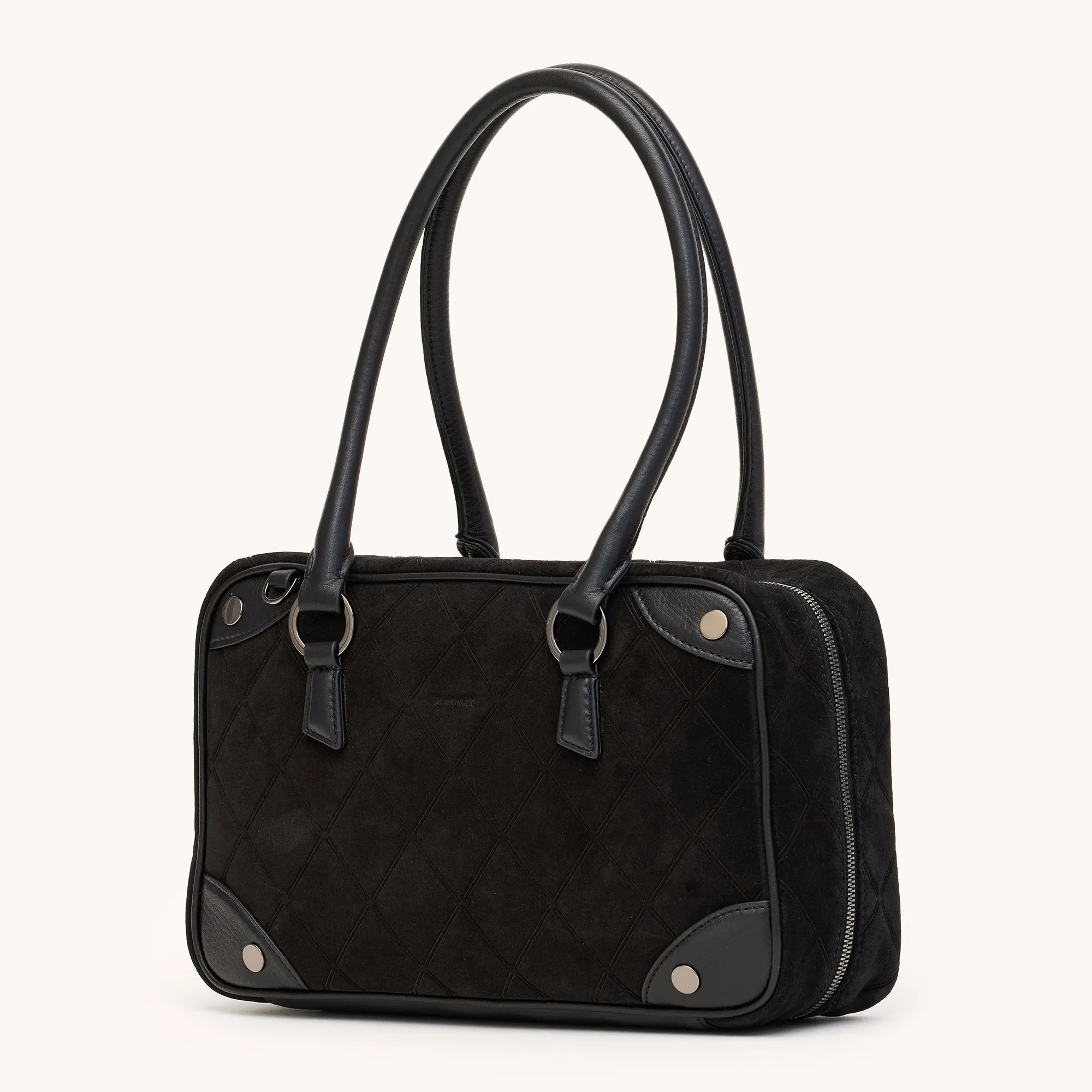 Meredith | Noir Diamond Suede/Gunmetal | Med sold by Hammitt product image thumbnail 5