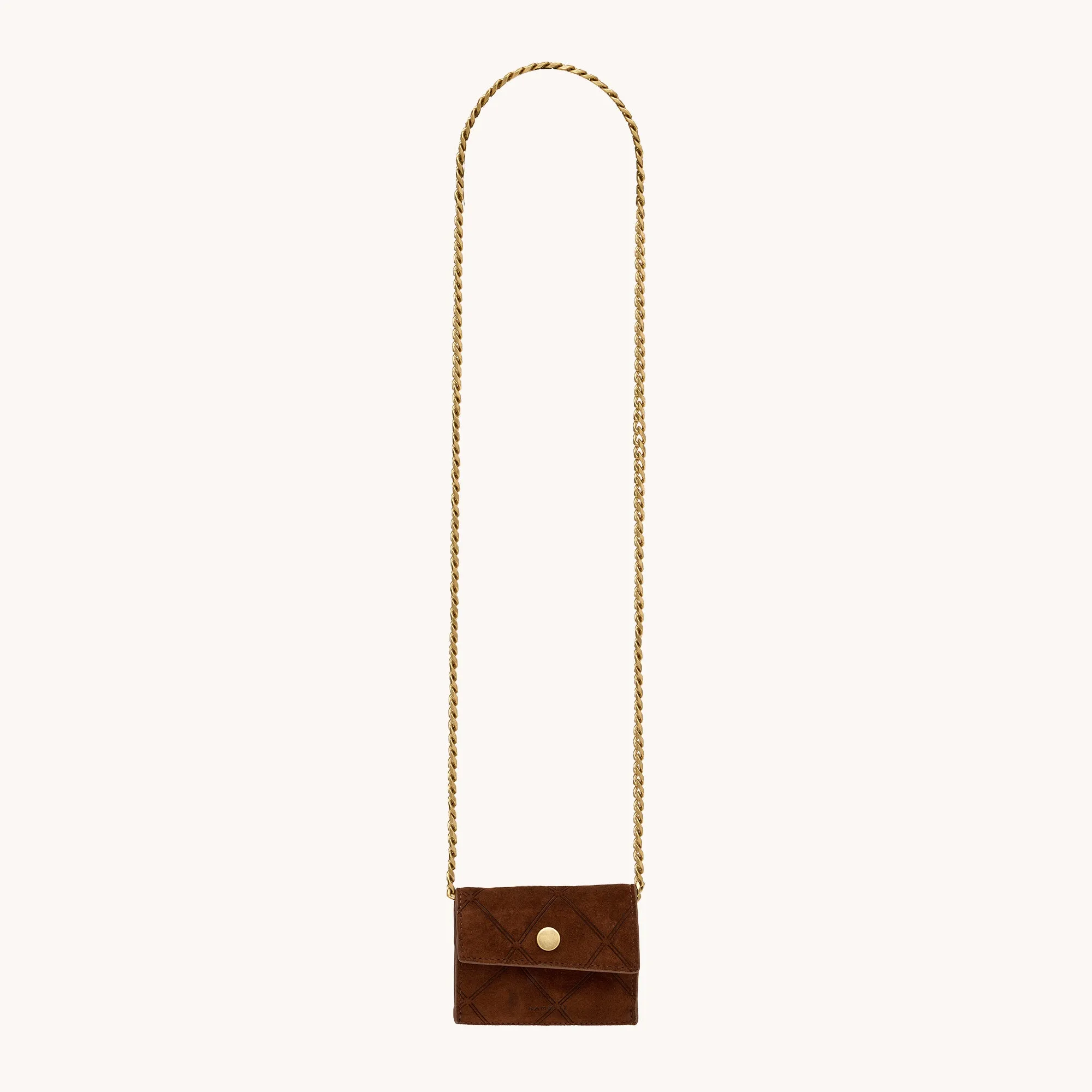 Montana Pendant | Chocolate Diamond Suede/Antique Gold sold by Hammitt product image thumbnail 5
